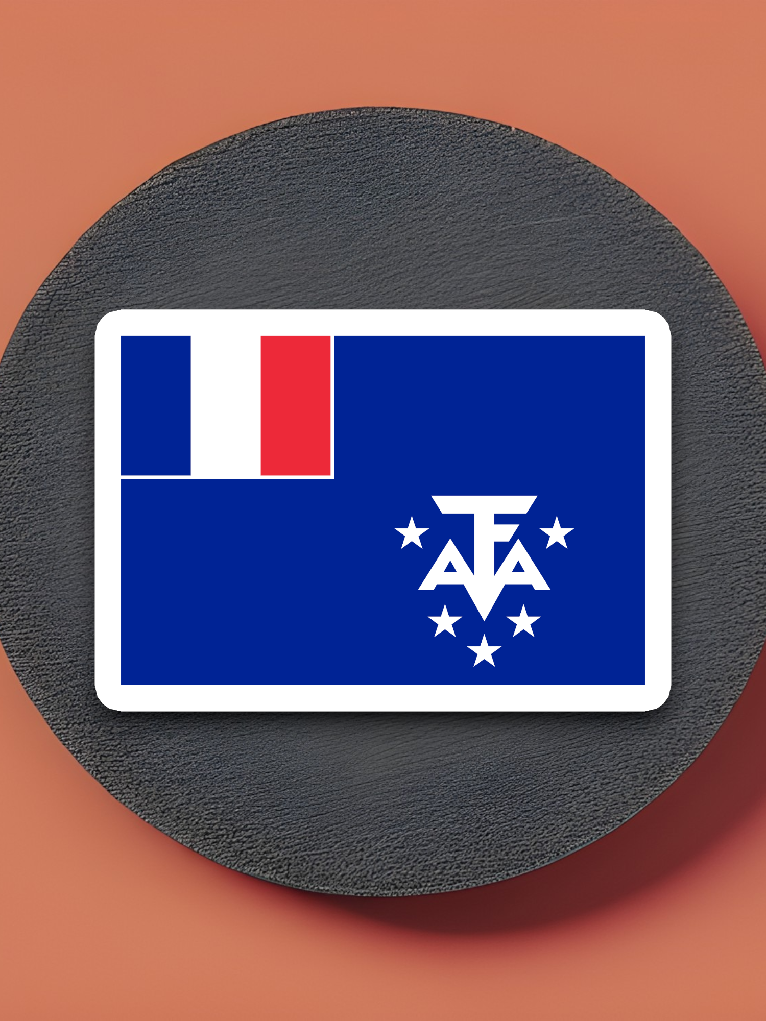 French Southern and Antarctic Lands Flag - International Country Flag Sticker