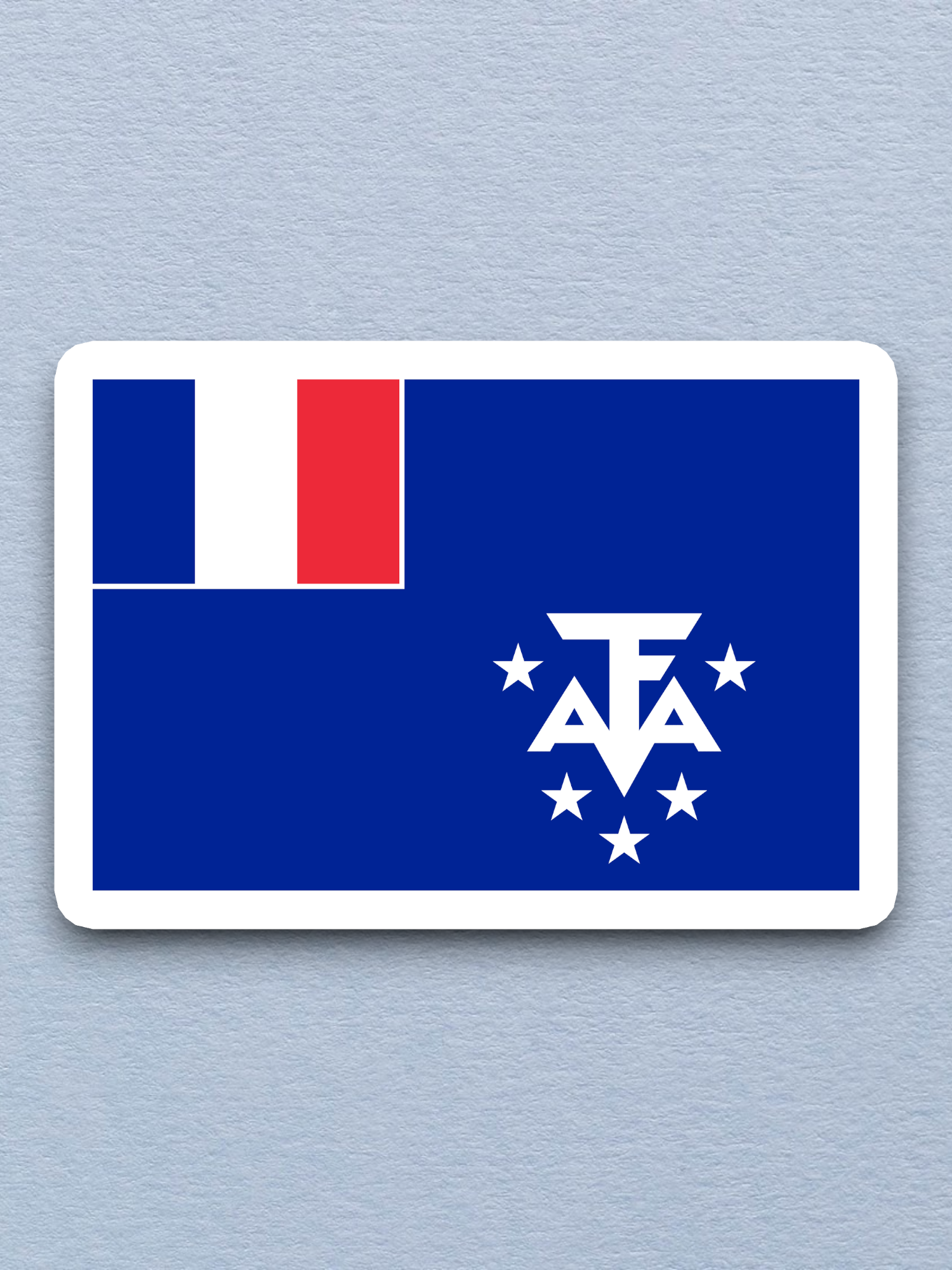 French Southern and Antarctic Lands Flag - International Country Flag Sticker