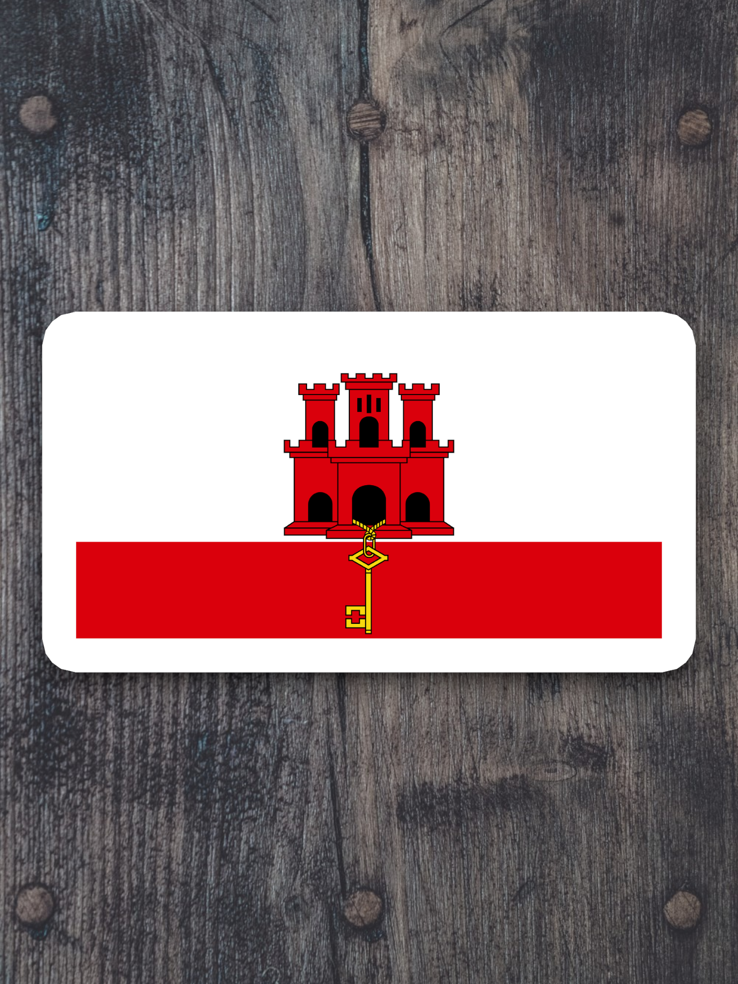 Gibraltar Flag - International Country Flag Sticker
