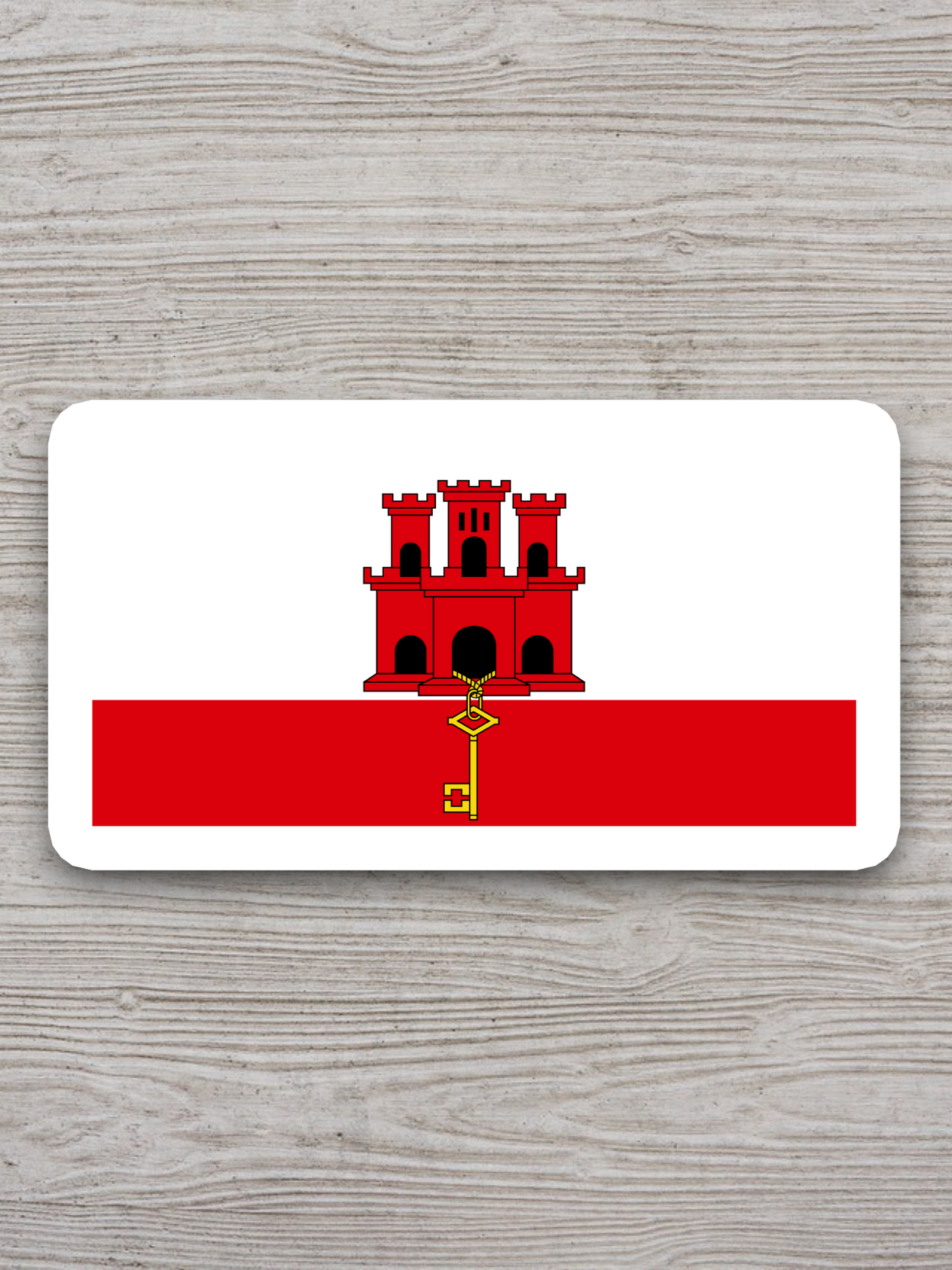 Gibraltar Flag - International Country Flag Sticker