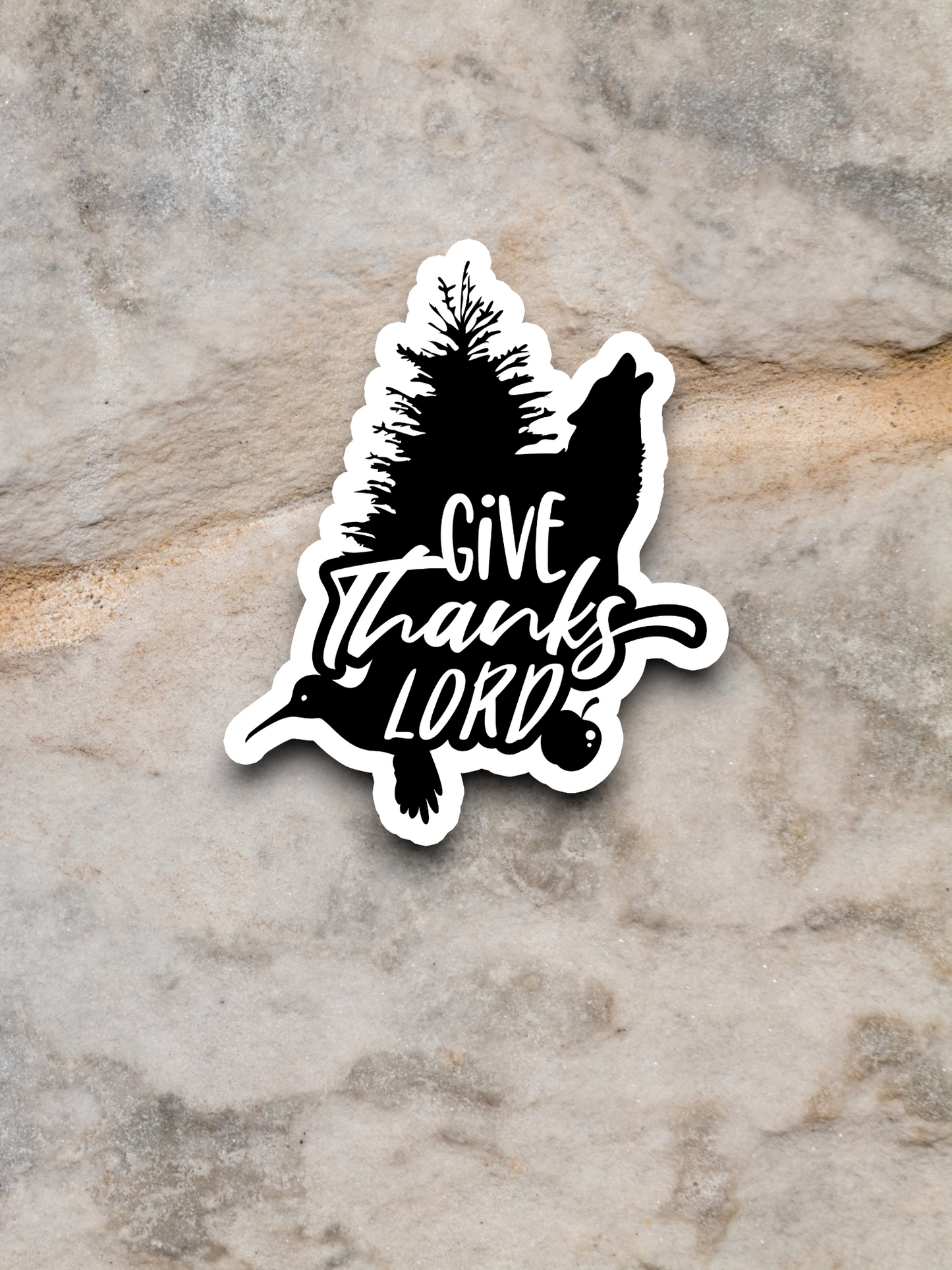 Give Thanks Lord 01 - Faith Sticker