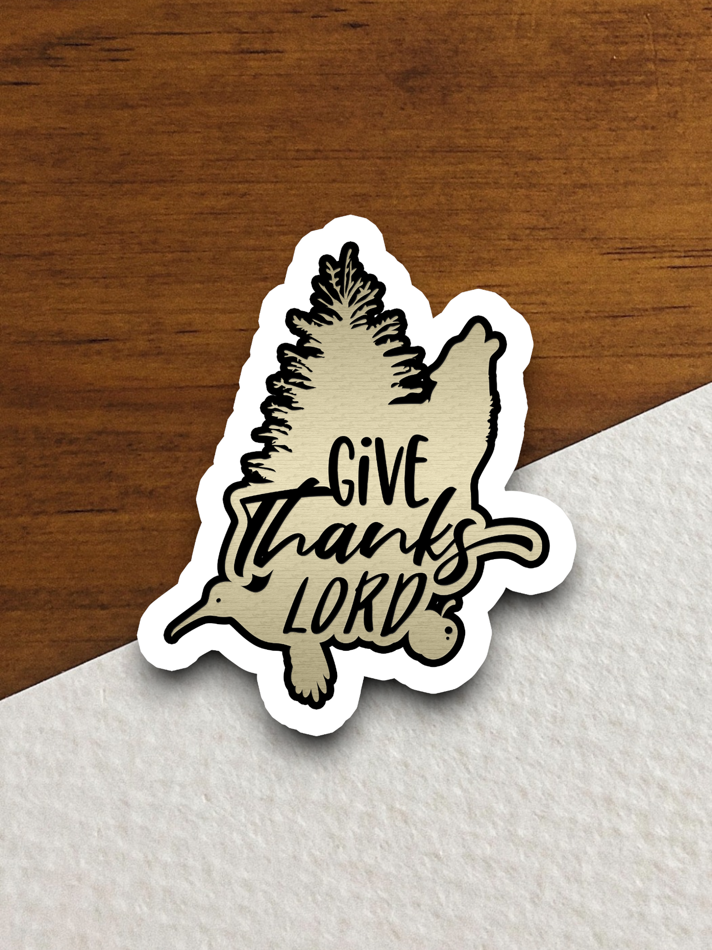 Give Thanks Lord - Faith Sticker