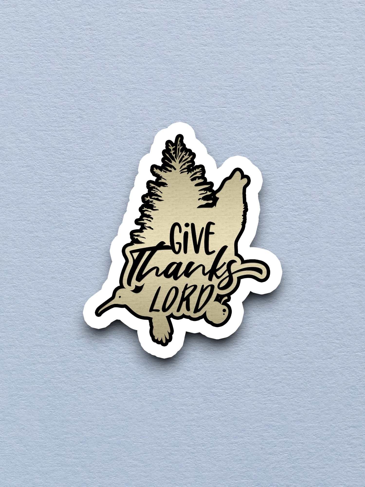 Give Thanks Lord - Faith Sticker