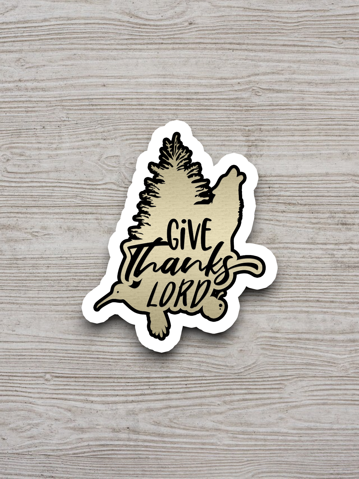 Give Thanks Lord - Faith Sticker