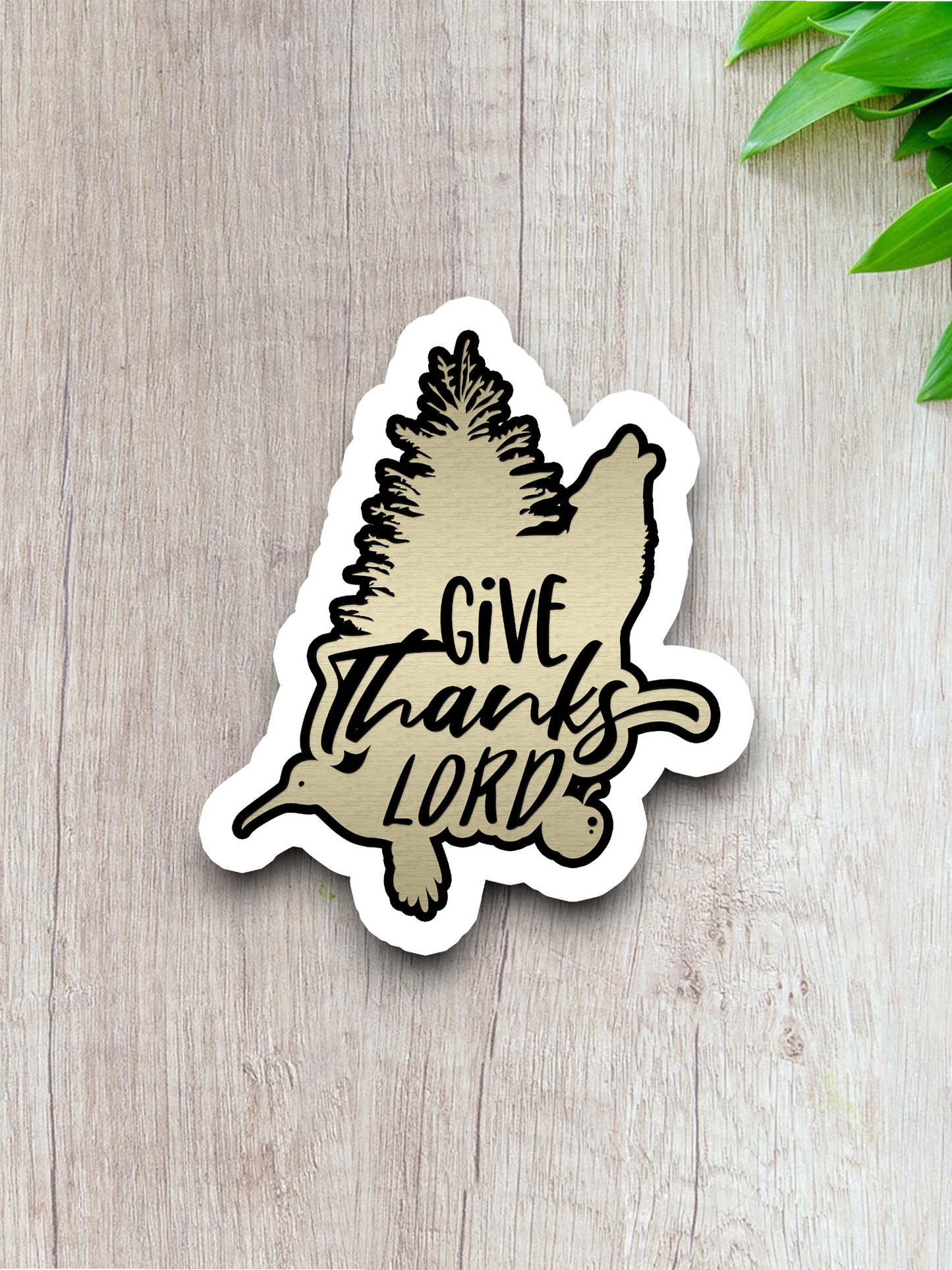 Give Thanks Lord - Faith Sticker