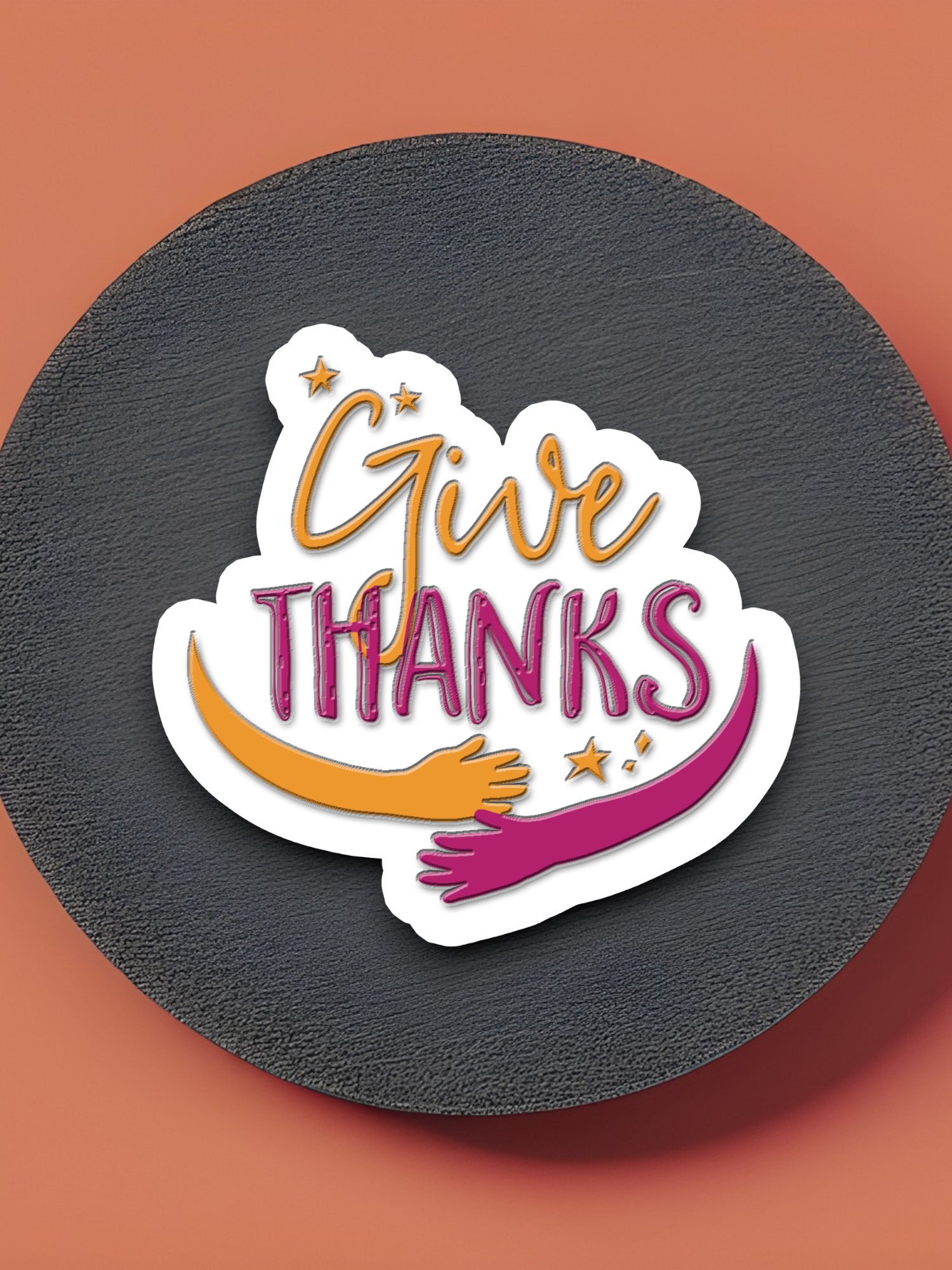 Give Thanks - Faith Sticker