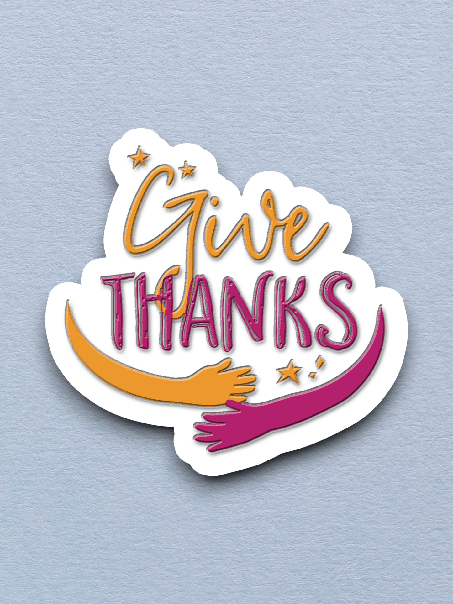 Give Thanks - Faith Sticker