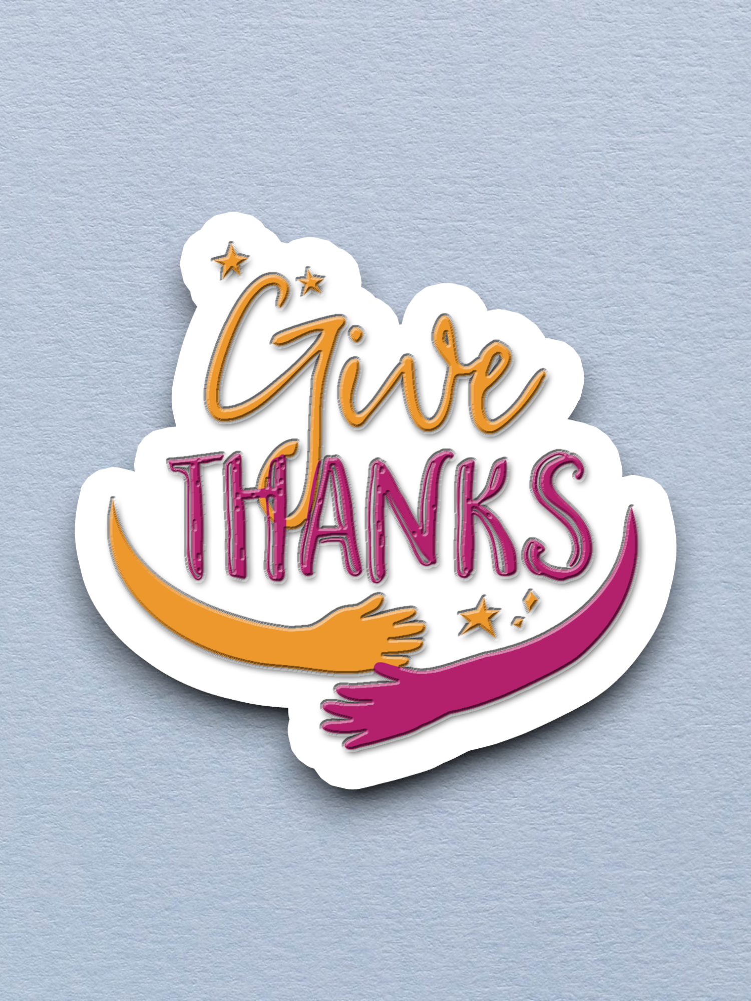 Give Thanks - Faith Sticker