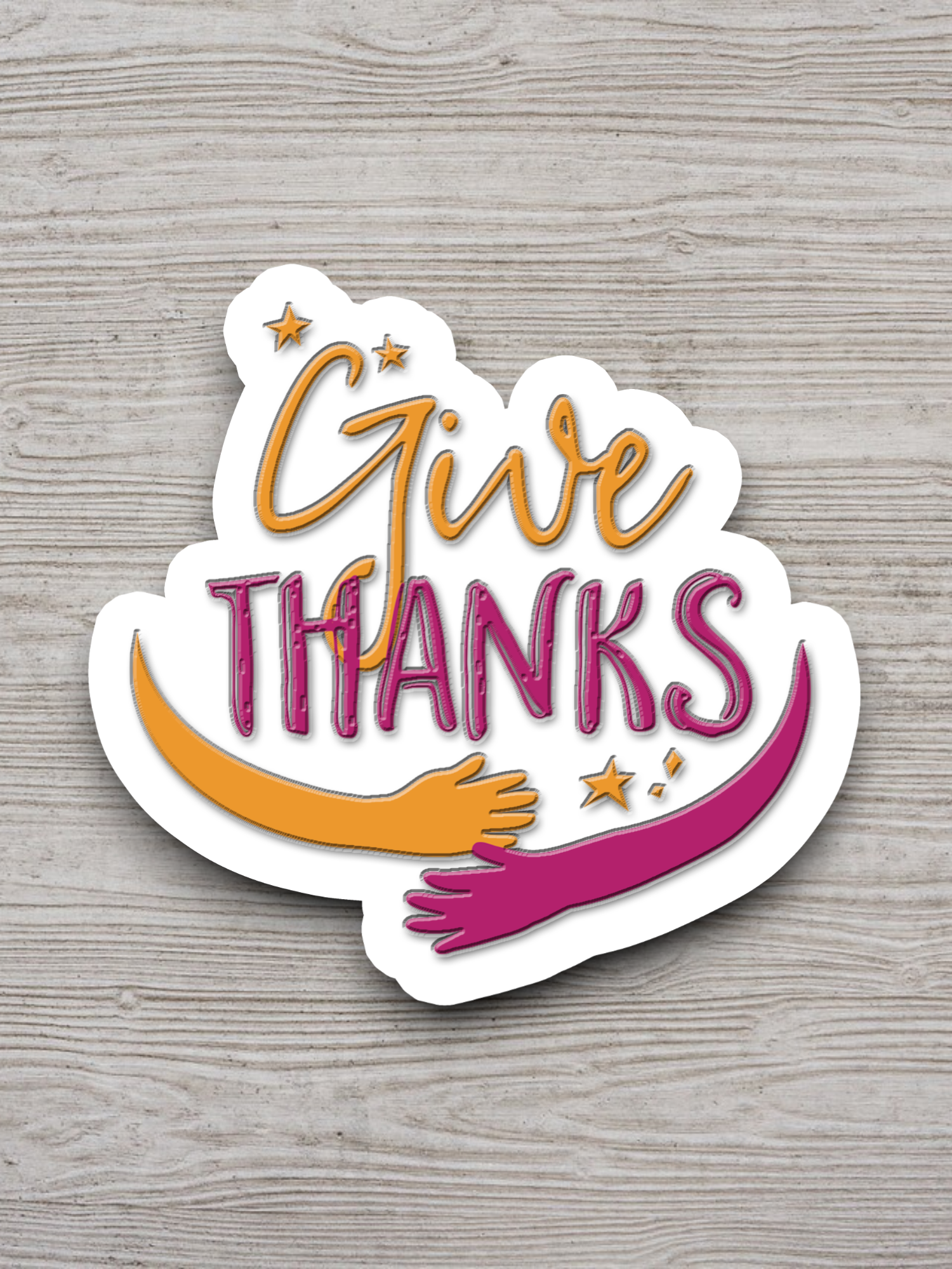 Give Thanks - Faith Sticker