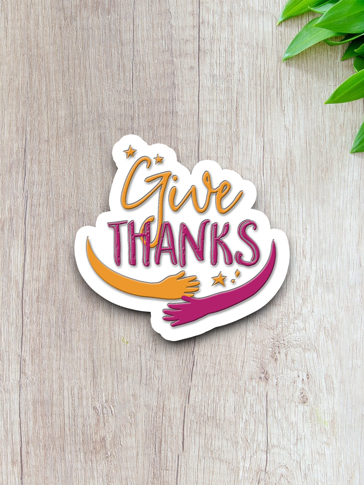 Give Thanks - Faith Sticker