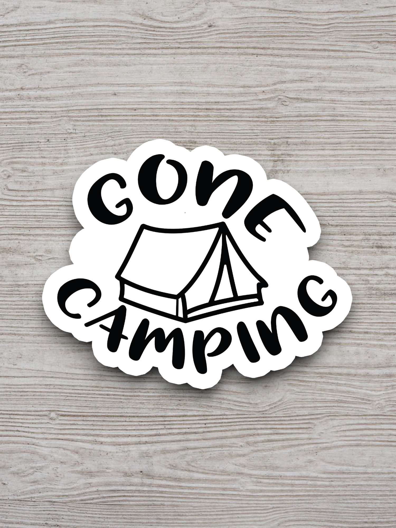 Gone Camping Travel Sticker