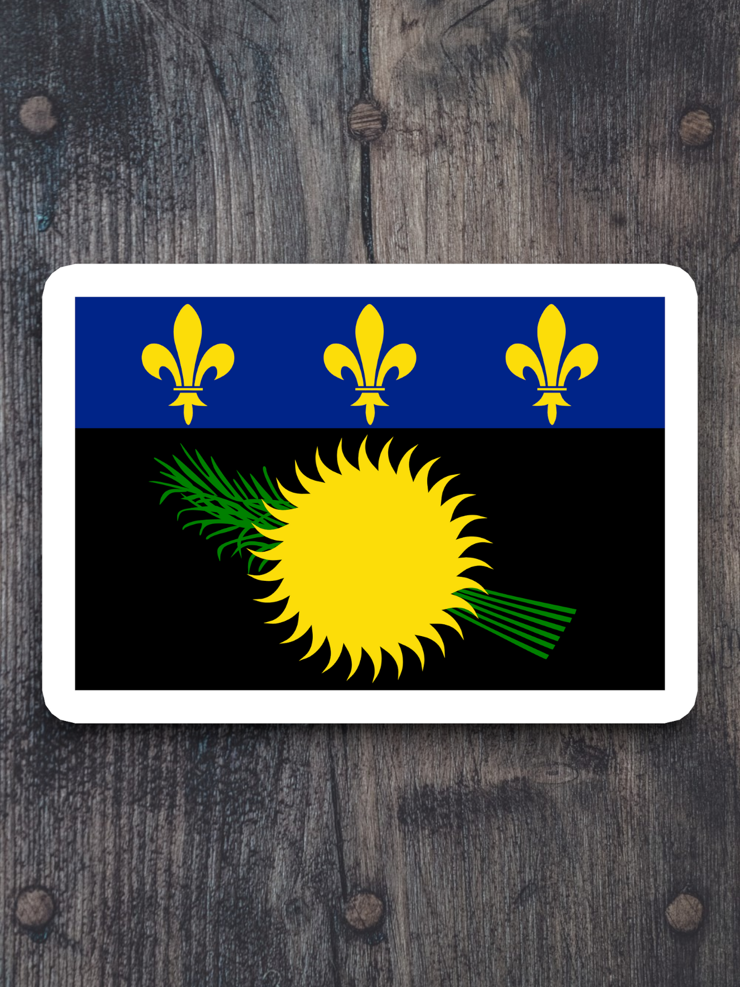 Guadeloupe Flag - International Country Flag Sticker