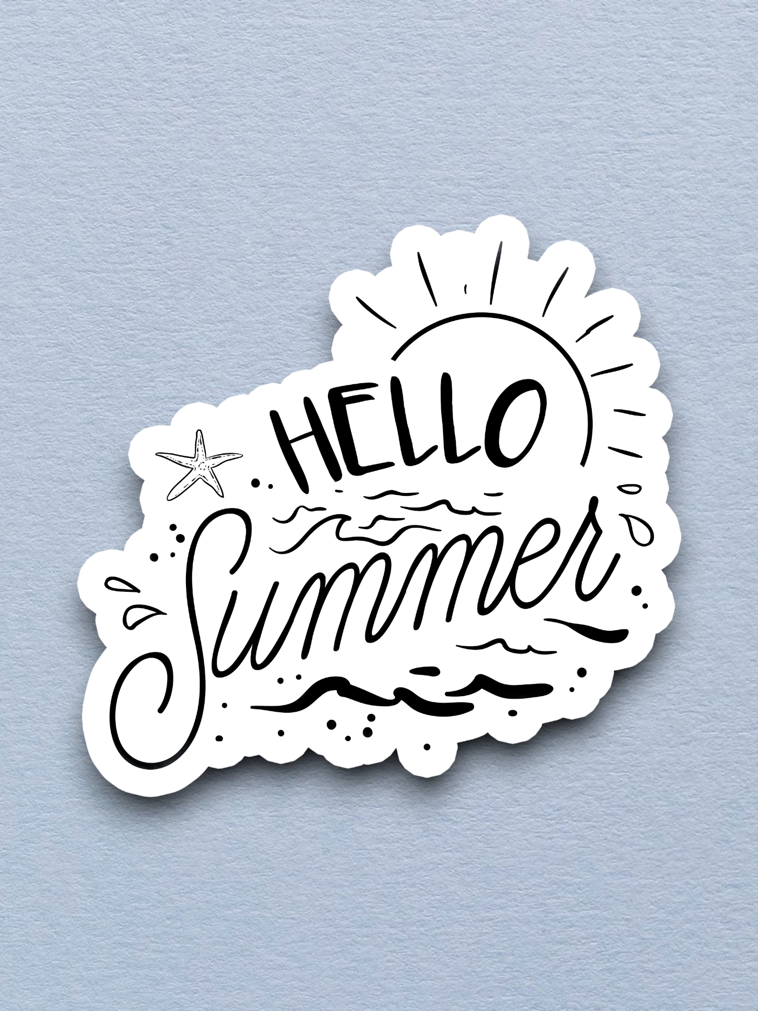 Hello Summer Travel Sticker