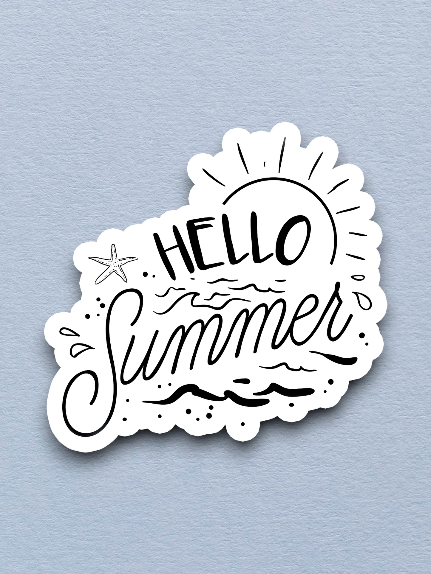 Hello Summer Travel Sticker