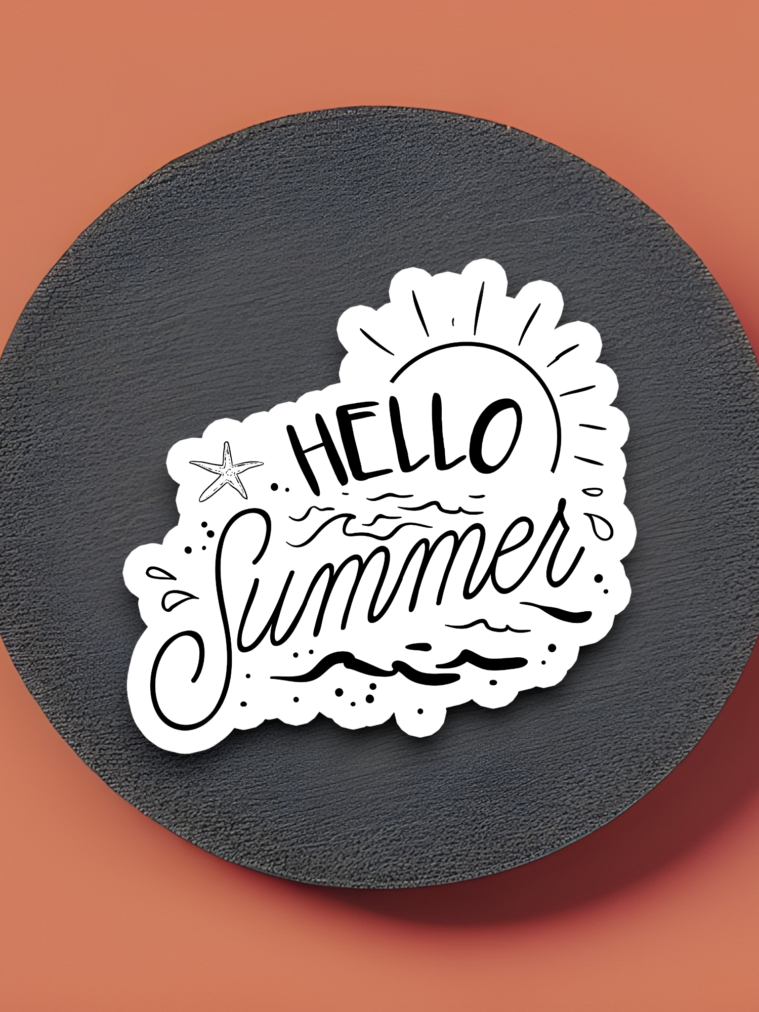 Hello Summer Travel Sticker