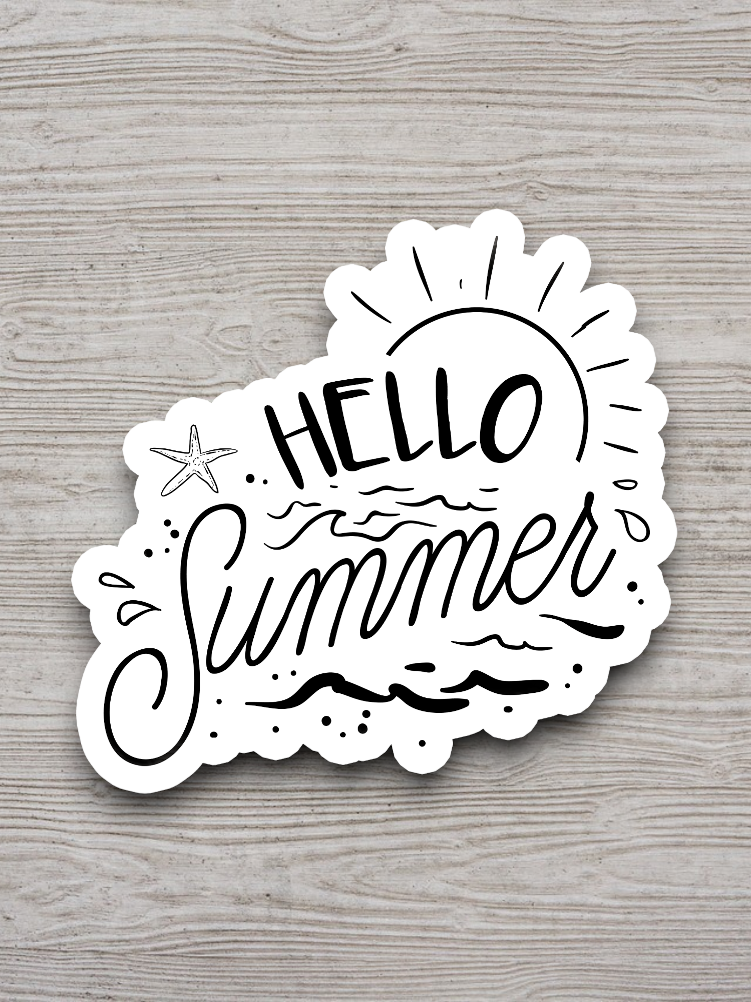 Hello Summer Travel Sticker