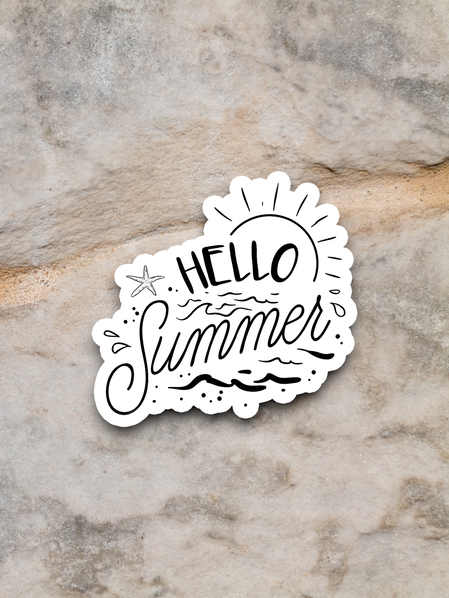 Hello Summer Travel Sticker