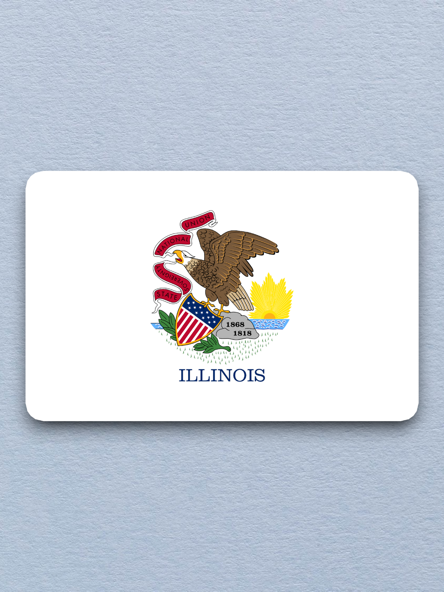Illinois Flag - State Flag Sticker