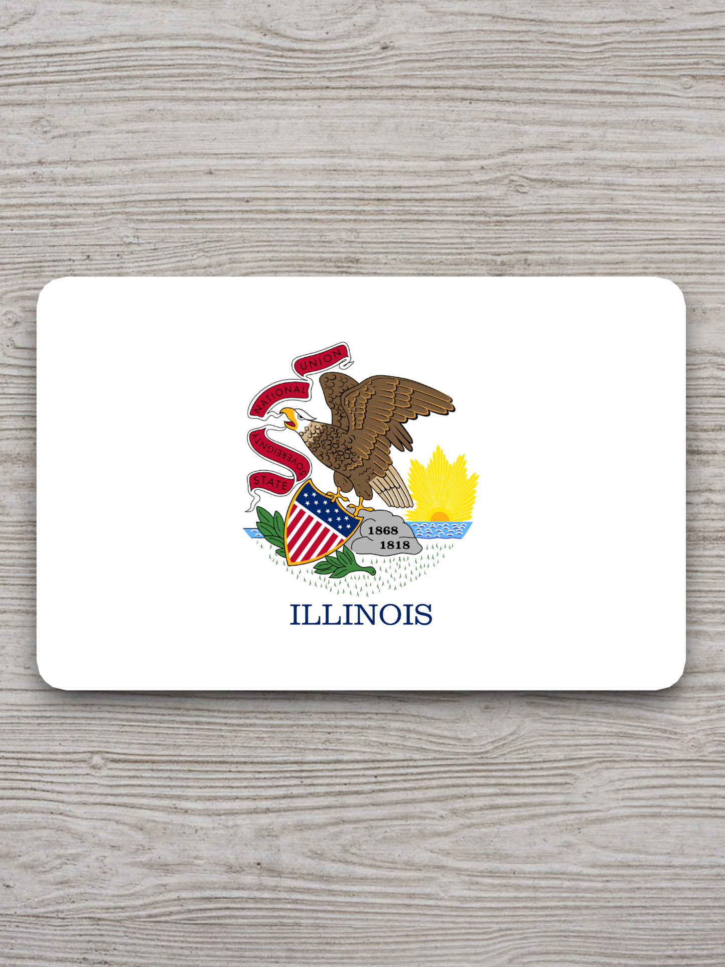 Illinois Flag - State Flag Sticker