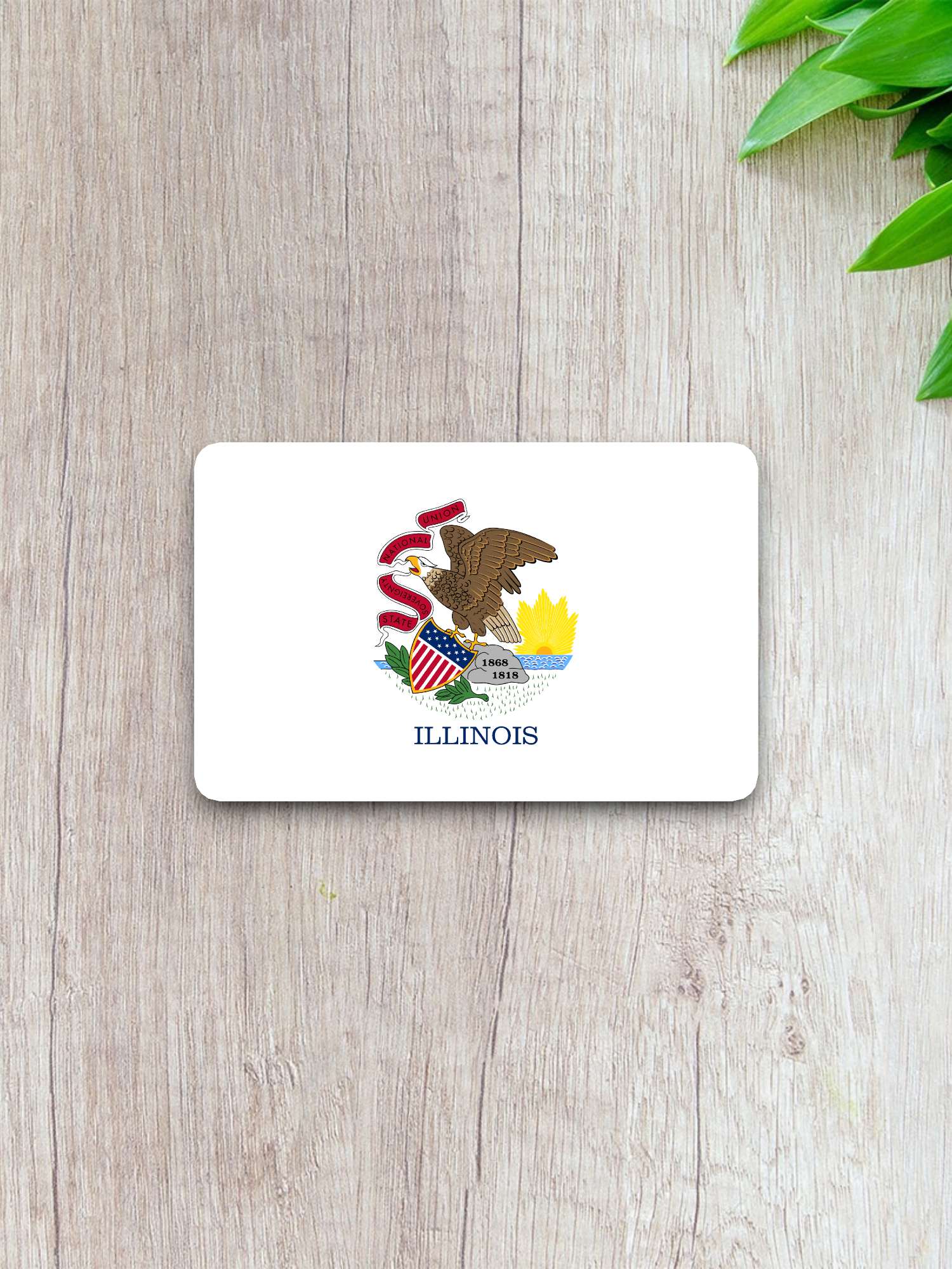 Illinois Flag - State Flag Sticker