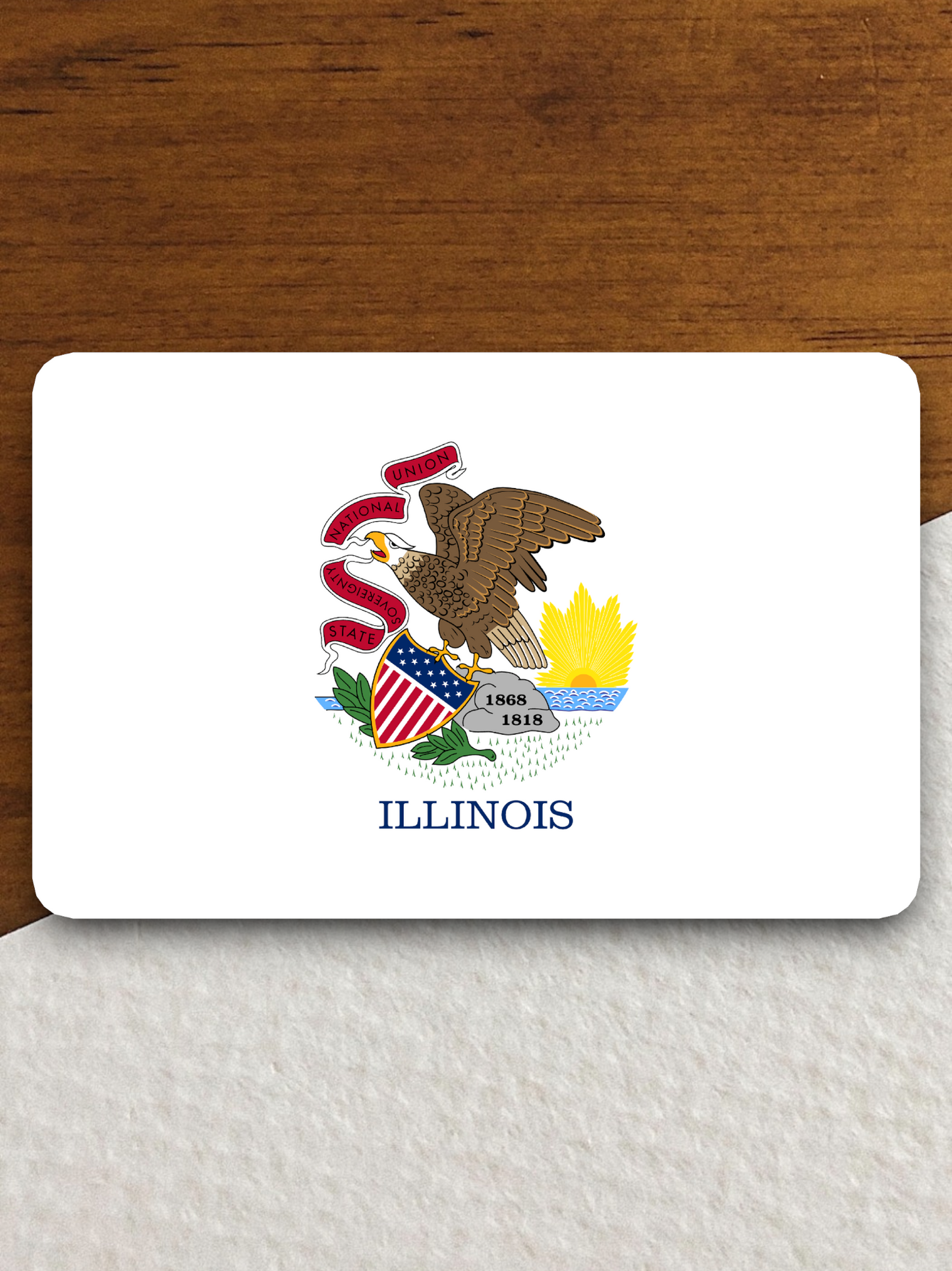 Illinois Flag - State Flag Sticker