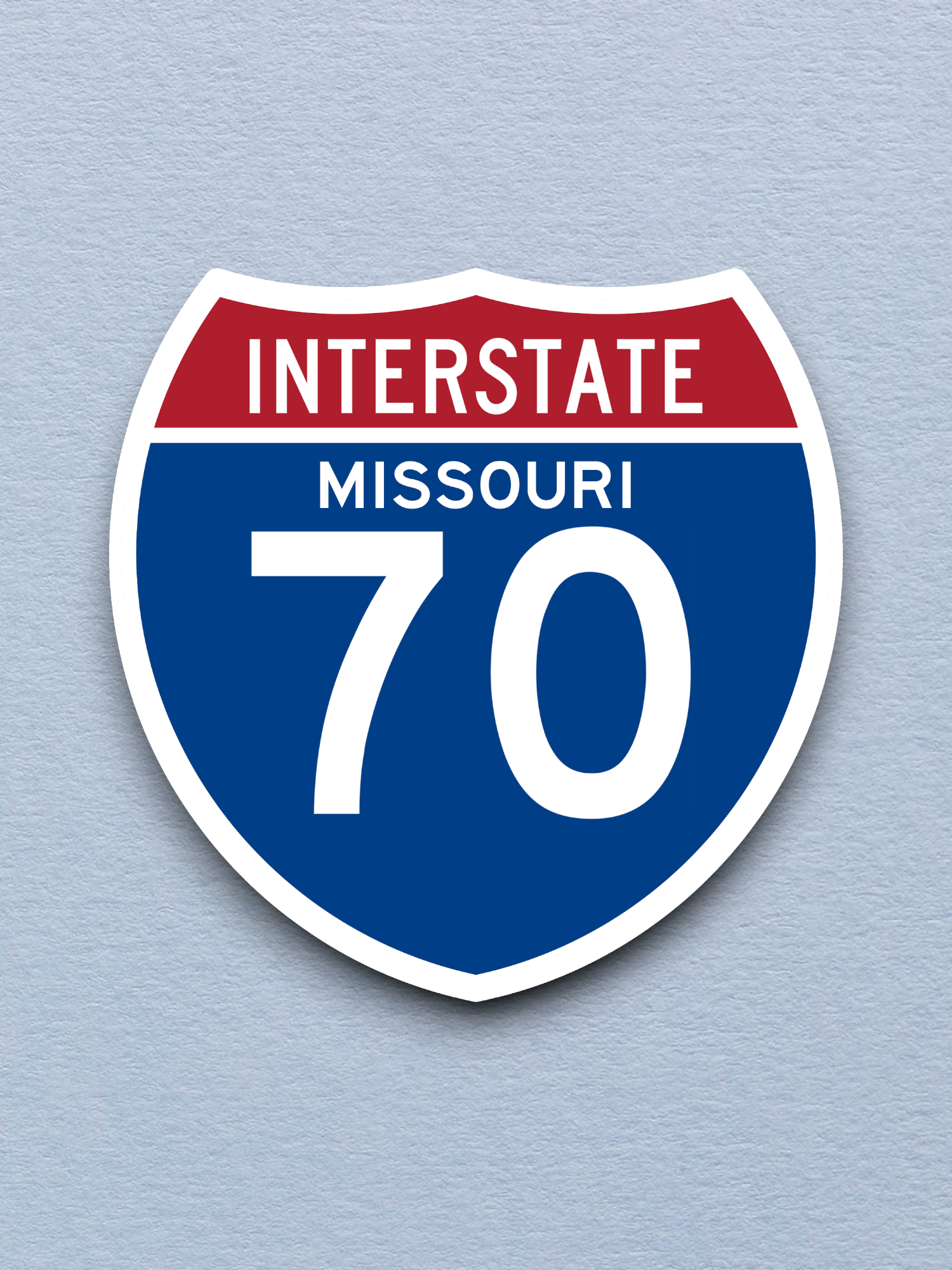 Interstate 70 - Missouri - Road Sign Sticker