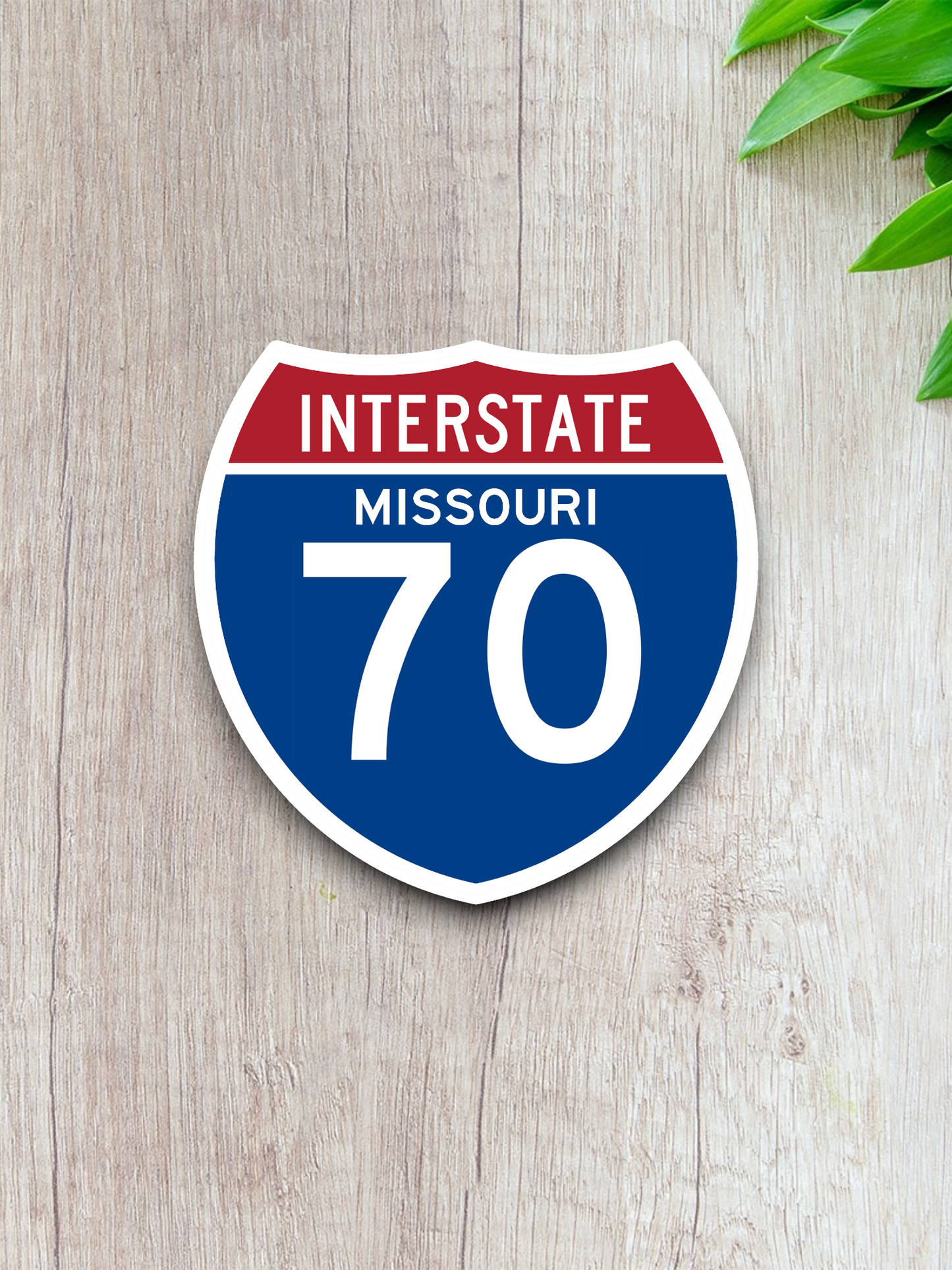 Interstate 70 - Missouri - Road Sign Sticker