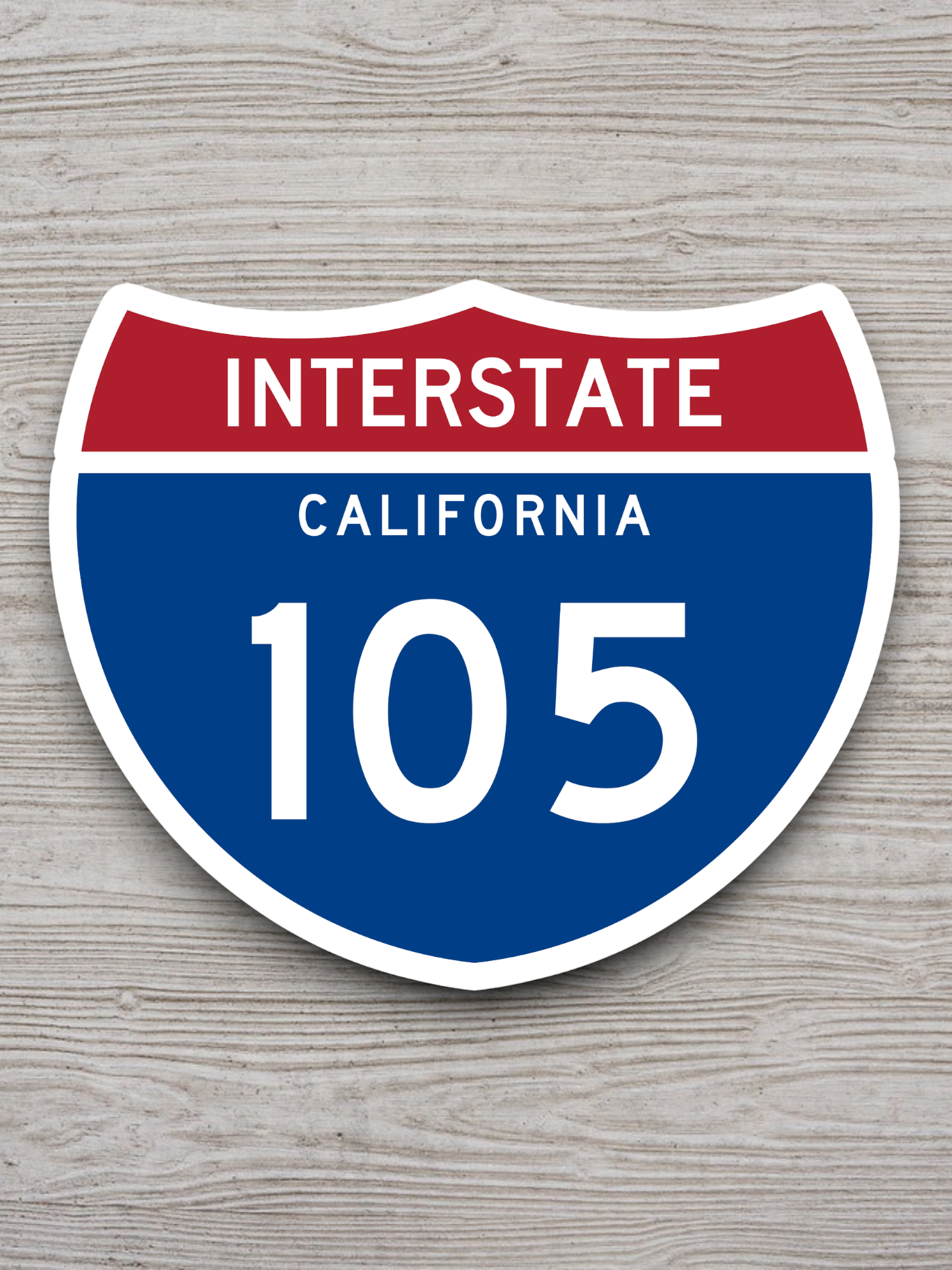 Interstate I-105 California Sticker