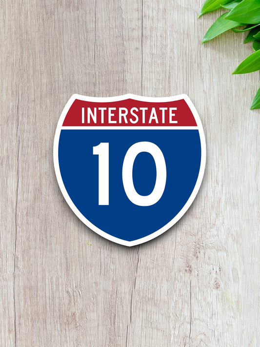 Interstate I-10 Sticker