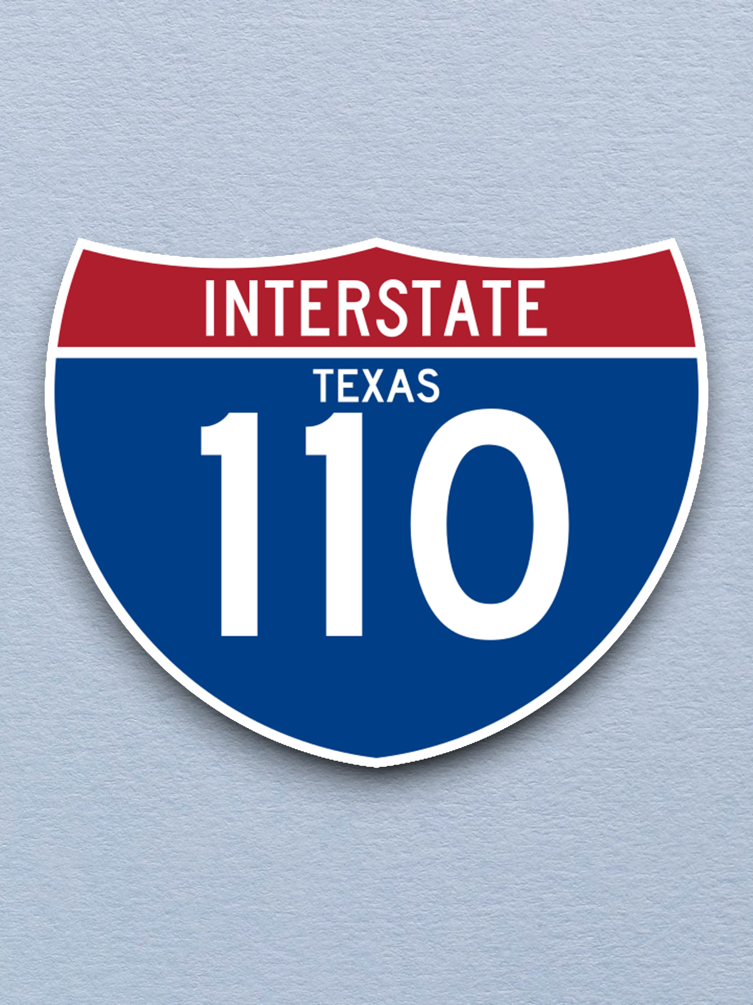 Interstate I-110 Texas Sticker