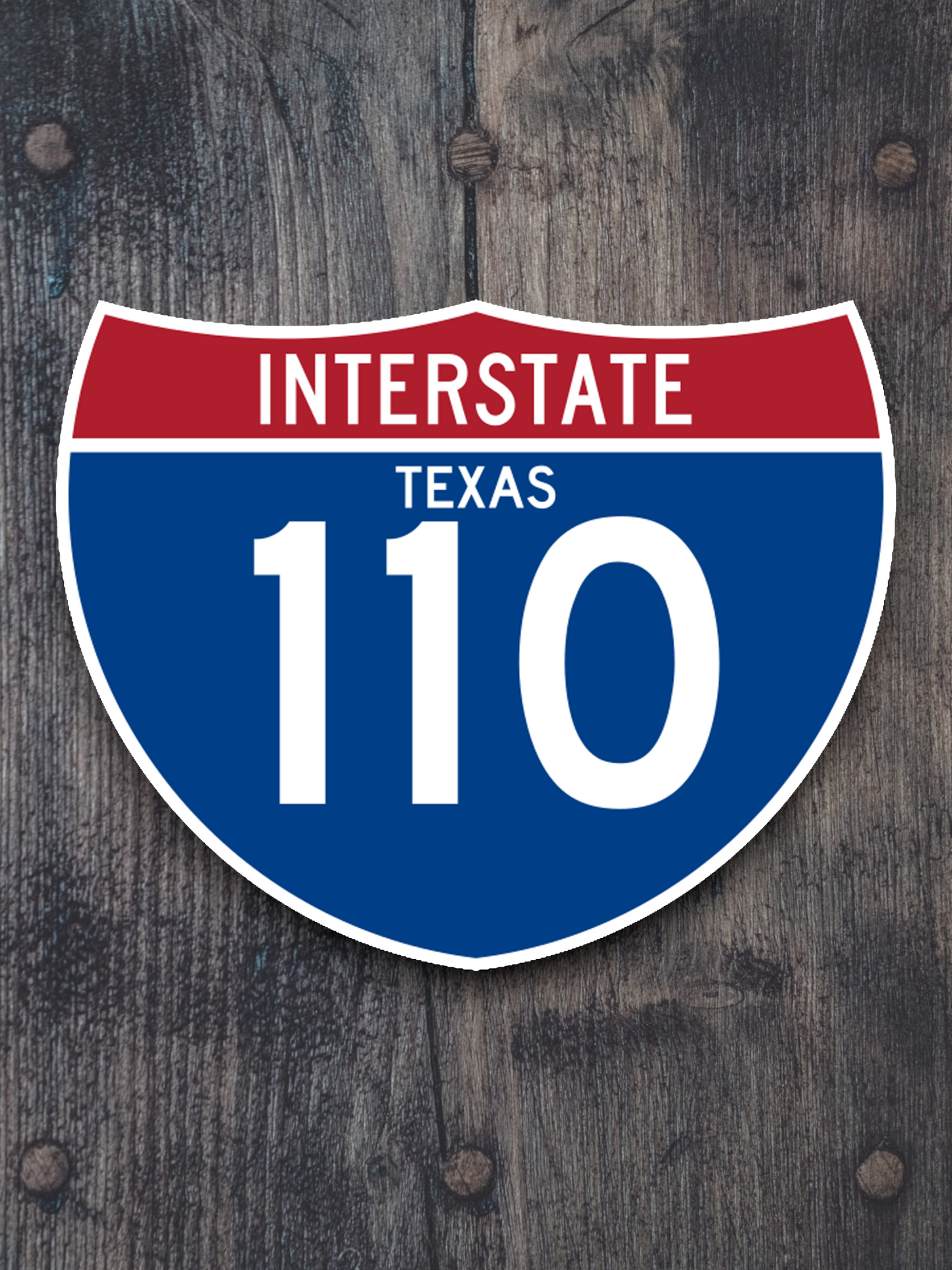 Interstate I-110 Texas Sticker
