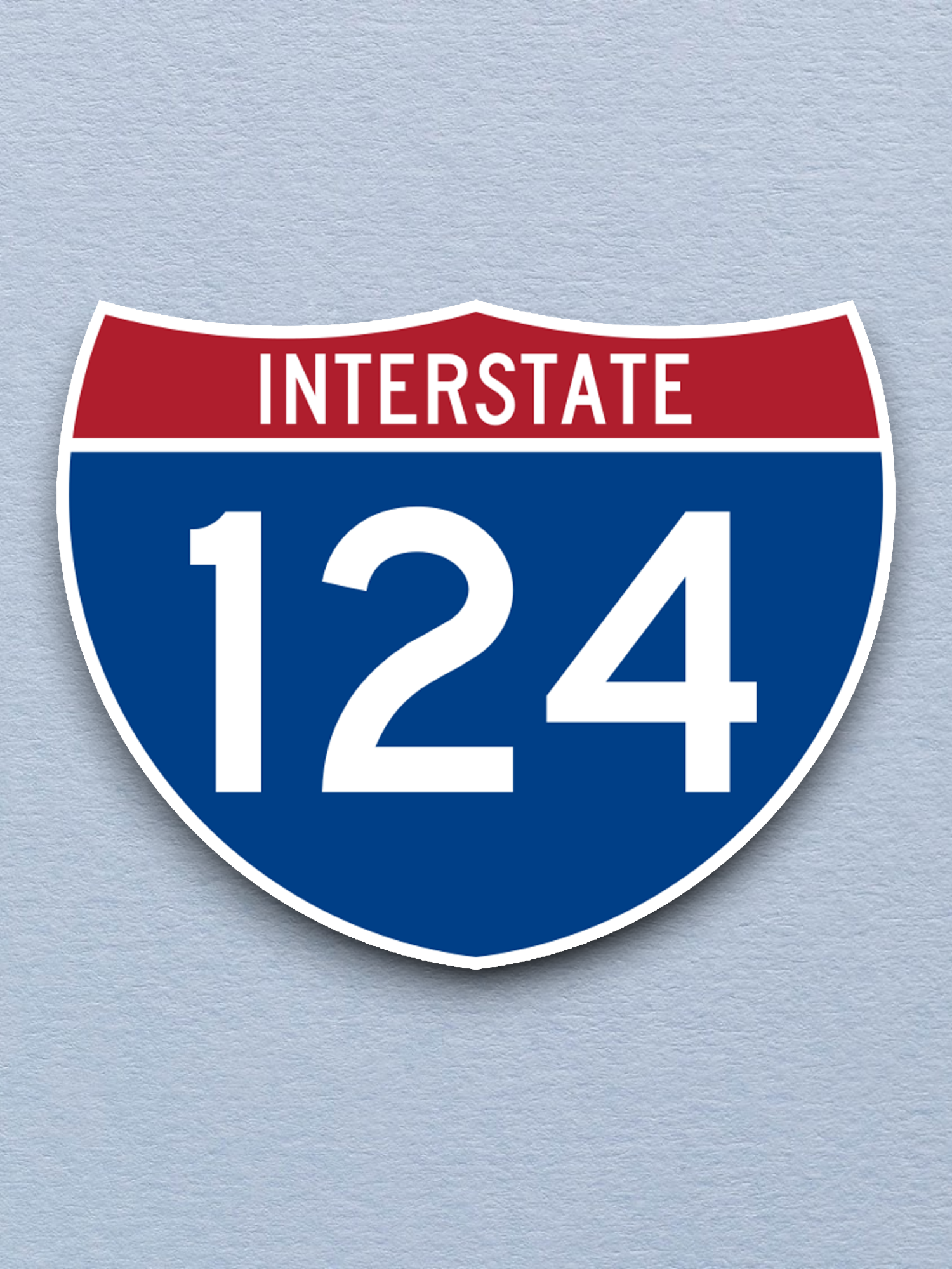 Interstate I-124 Sticker