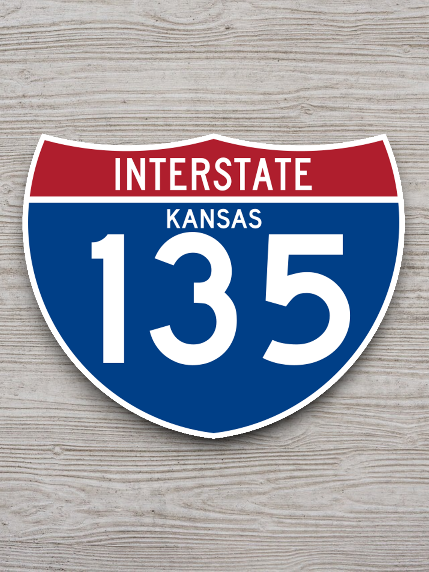 Interstate I-135 Kansas Sticker