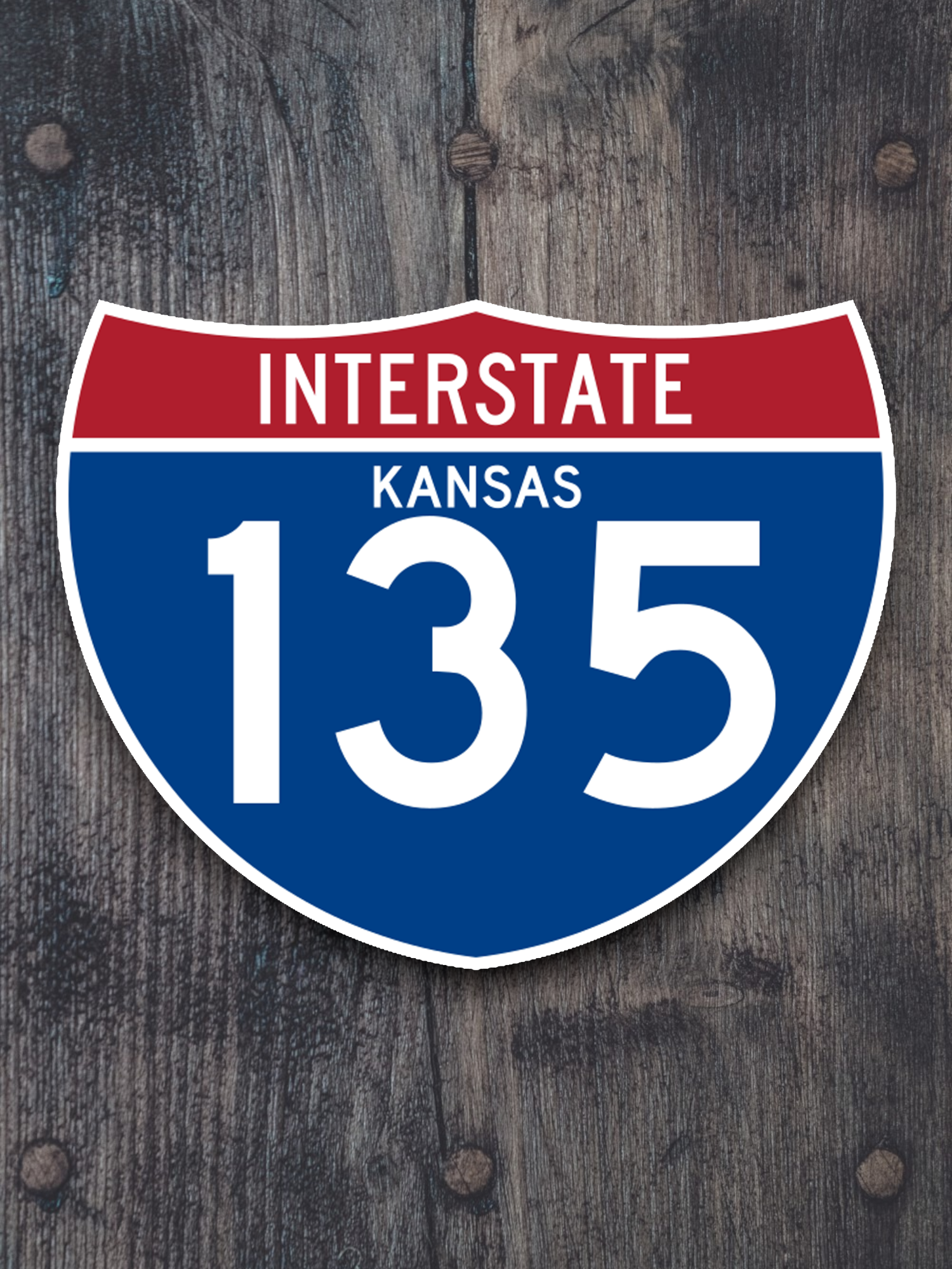Interstate I-135 Kansas Sticker
