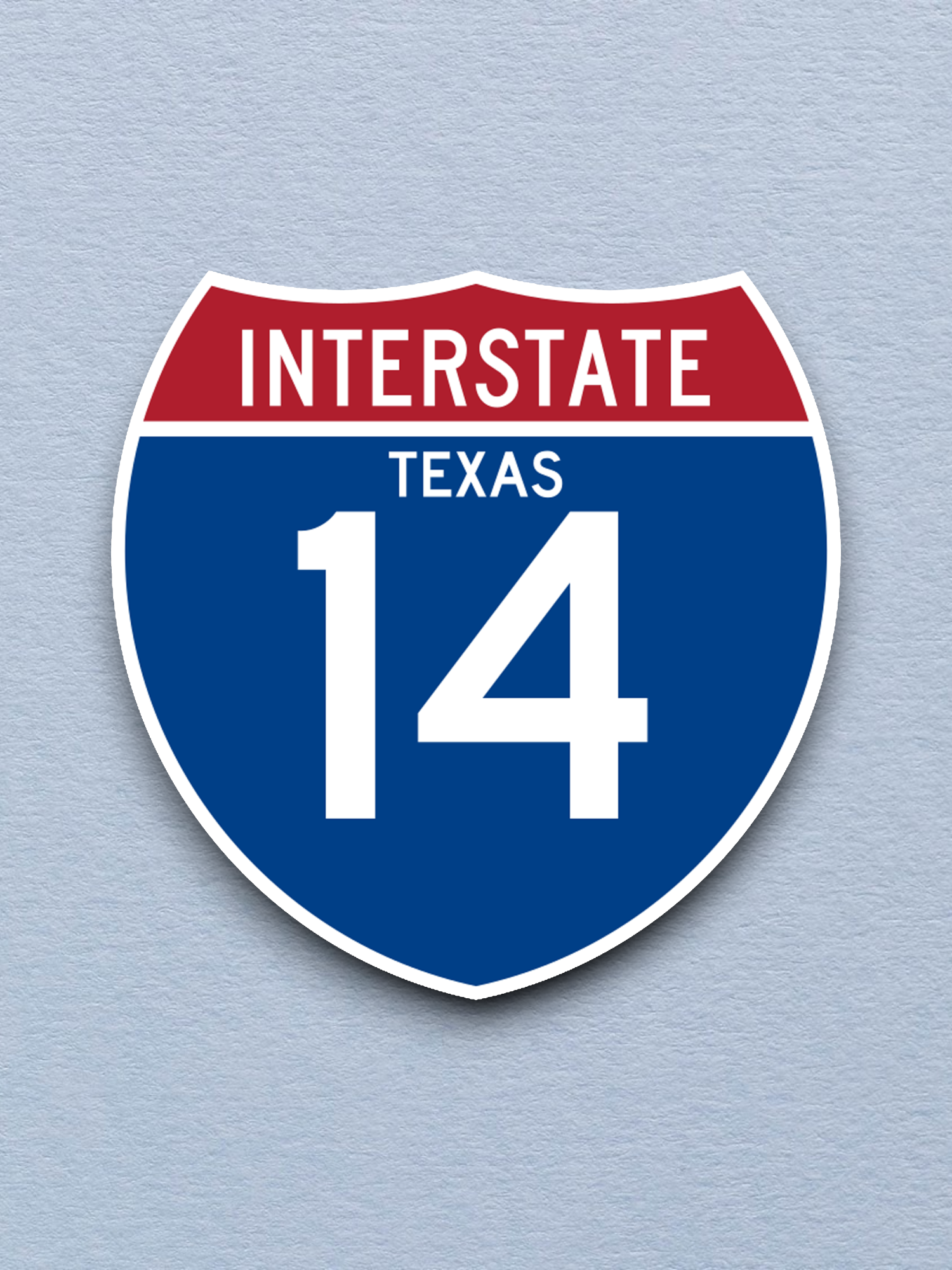 Interstate I-14 - Texas Sticker