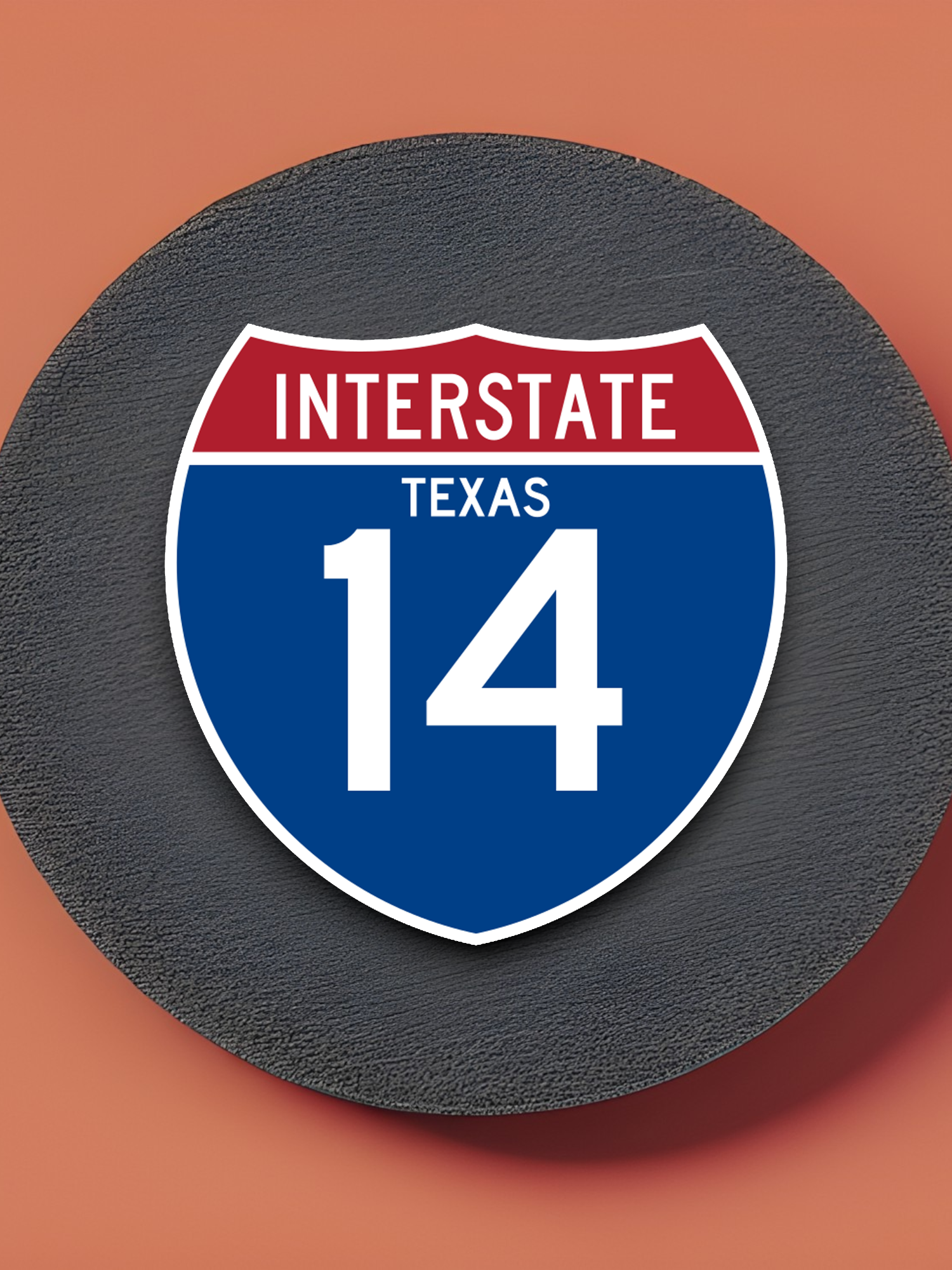 Interstate I-14 - Texas Sticker