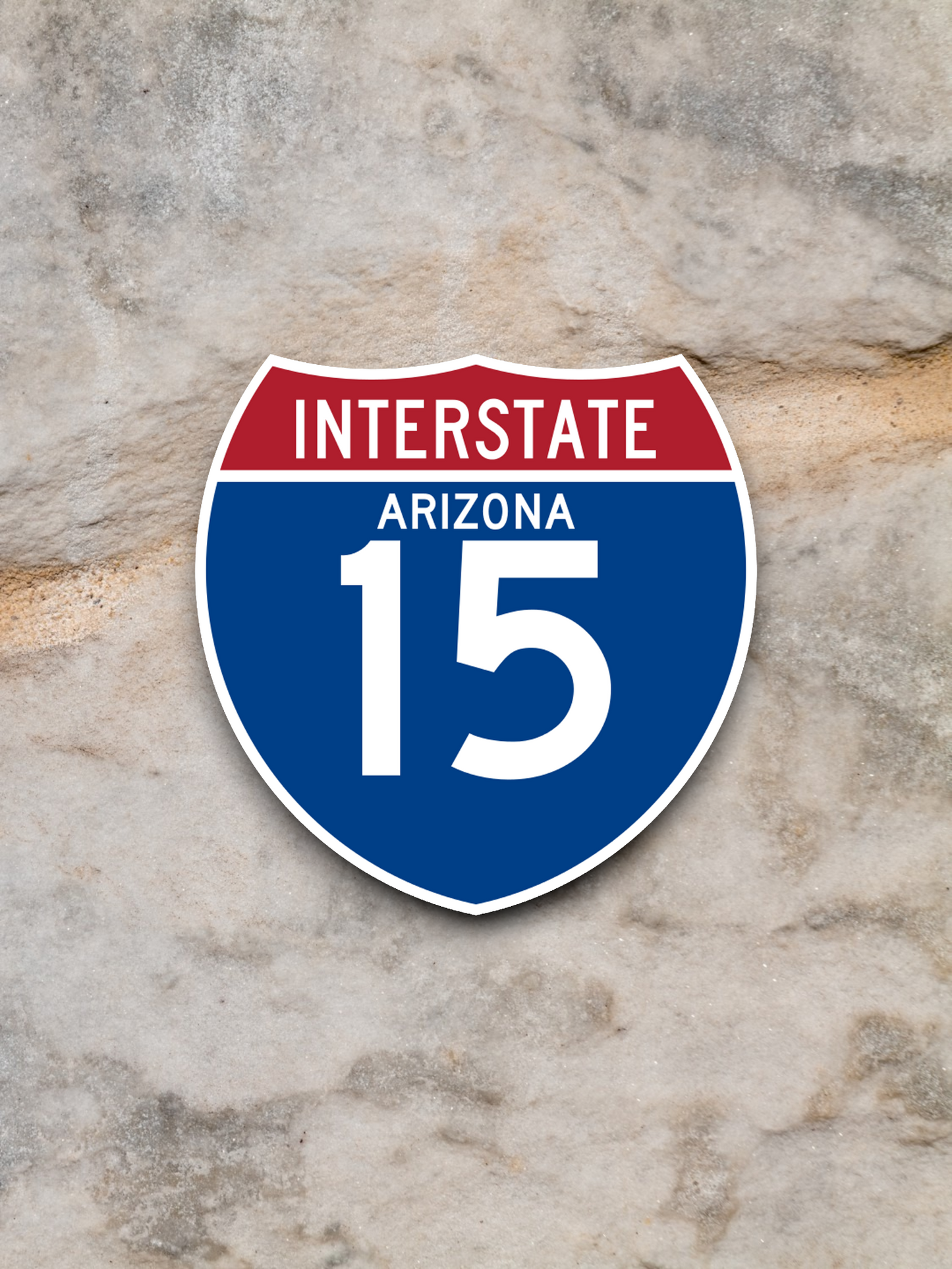 Interstate I-15 - Arizona - Road Sign Sticker