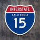 Interstate I-15 California Sticker