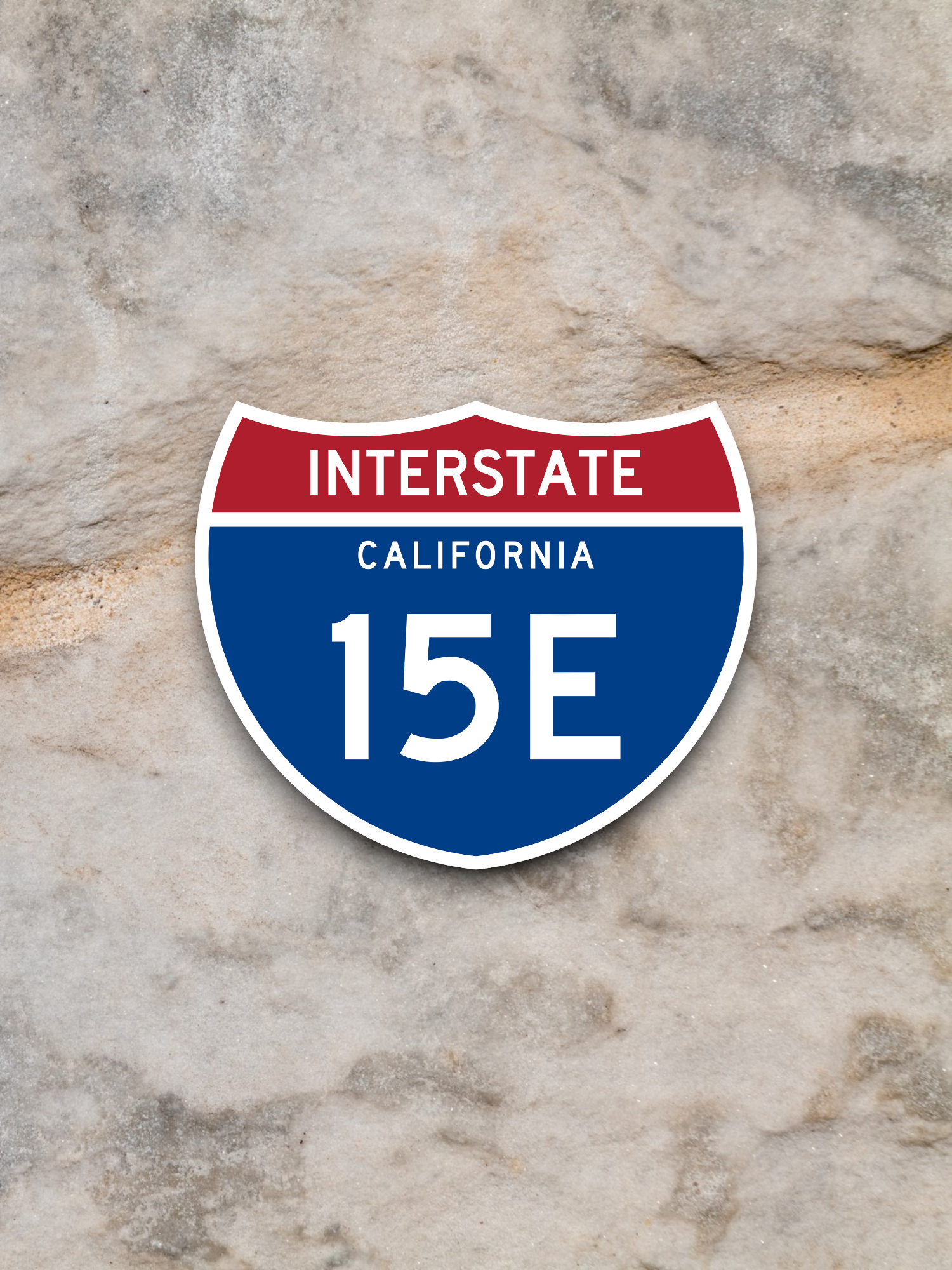 Interstate I-15E California - Road Sign Sticker