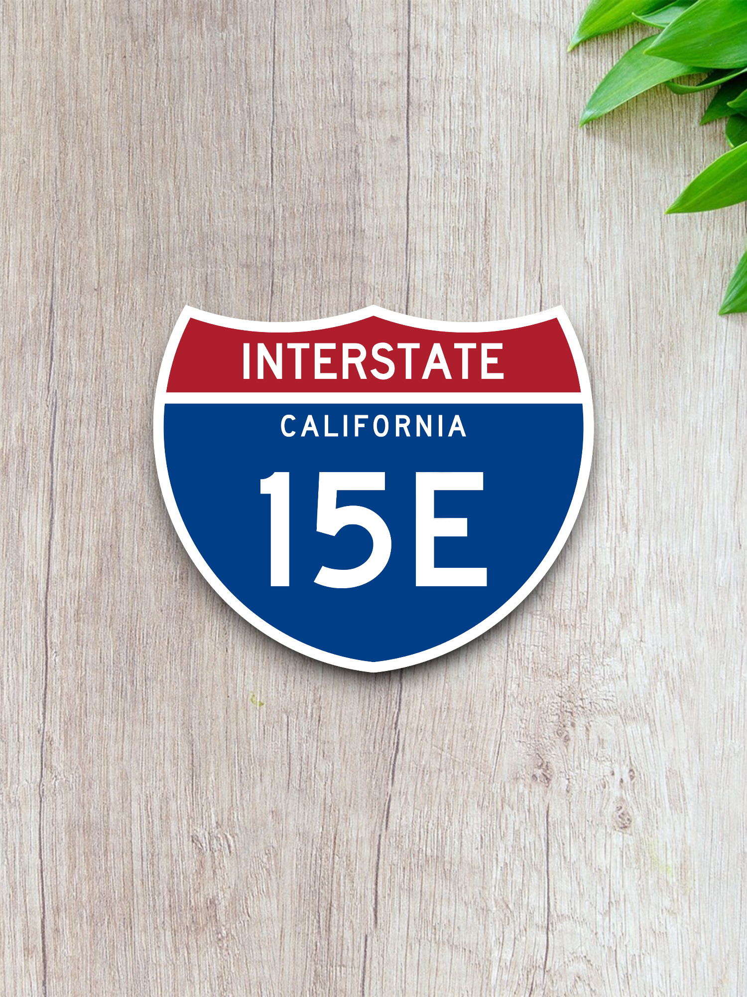 Interstate I-15E California - Road Sign Sticker