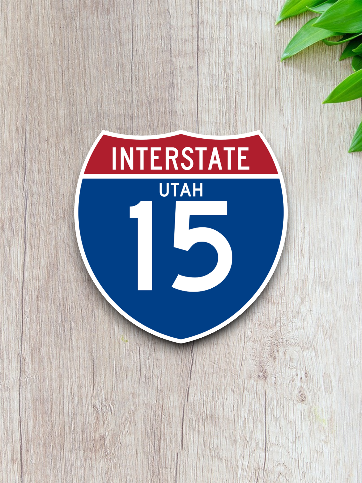 Interstate I-15 Utah - Road Sign Sticker