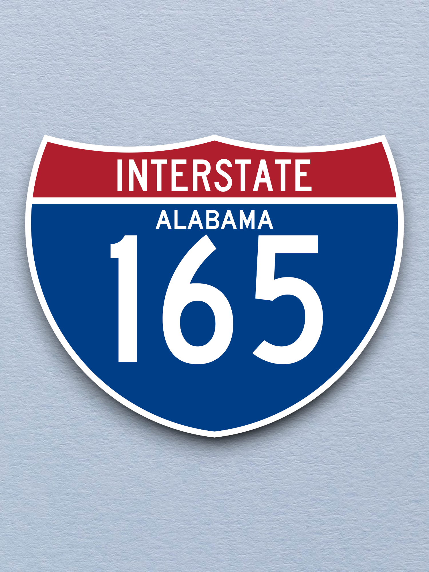 Interstate I-165 Alabama Sticker