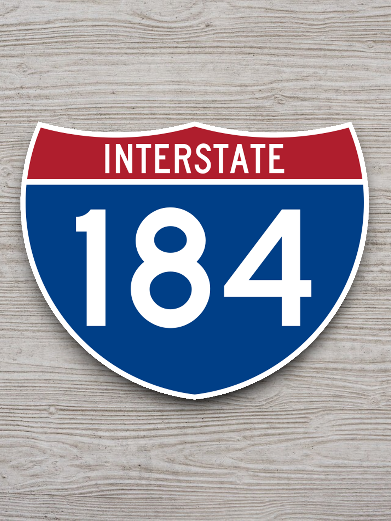 Interstate I-184 Road Sign Sticker