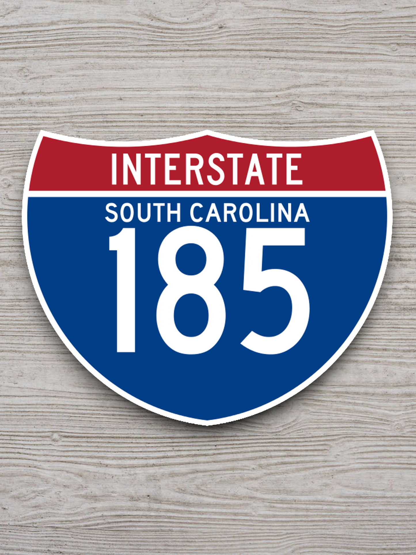 Interstate I-185 South Carolina Road Sign Sticker