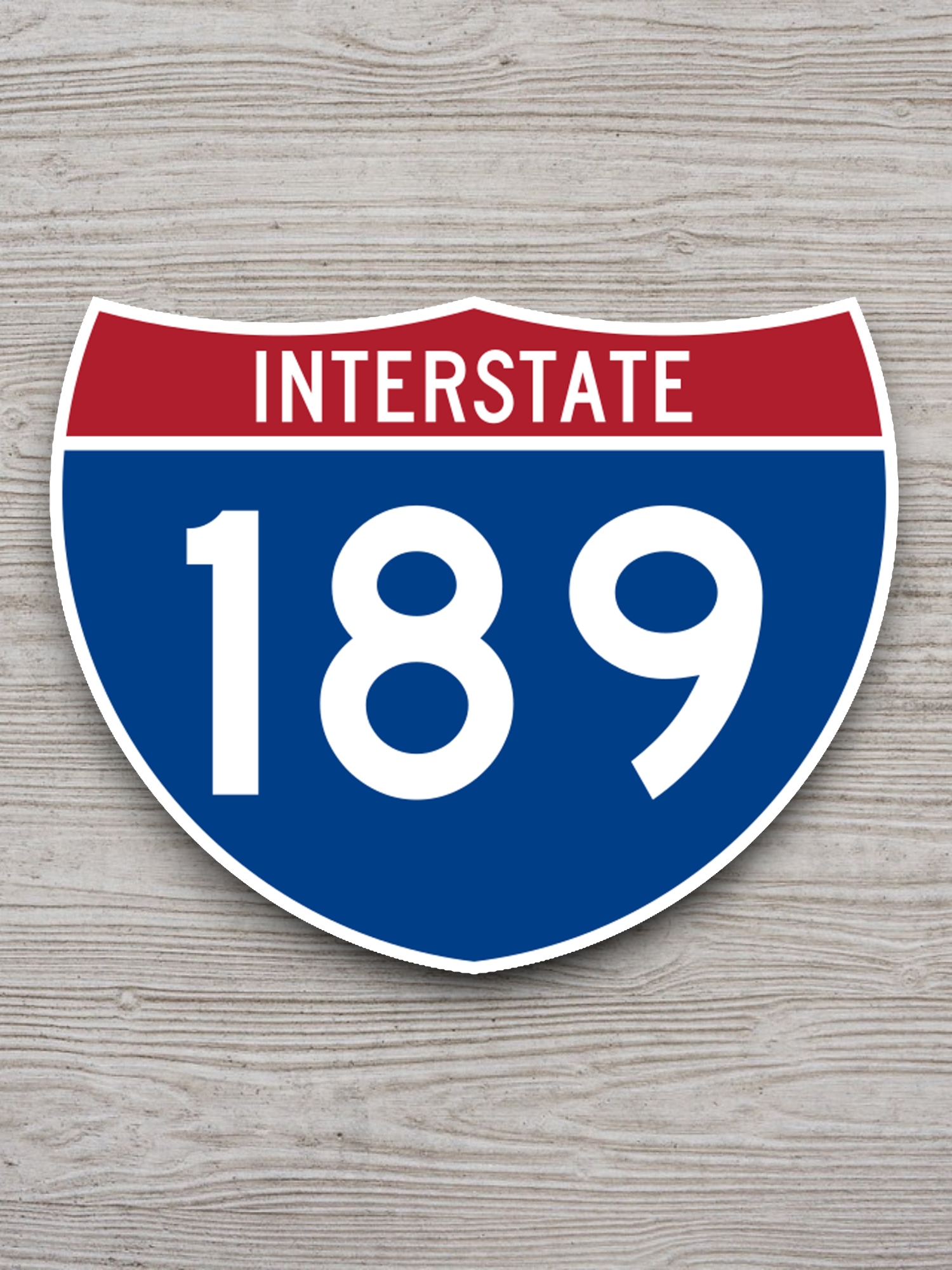 Interstate I-189 Road Sign Sticker