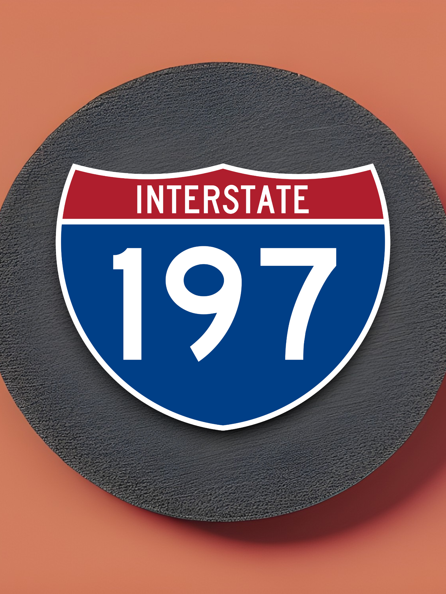Interstate I-197 Road Sign Sticker