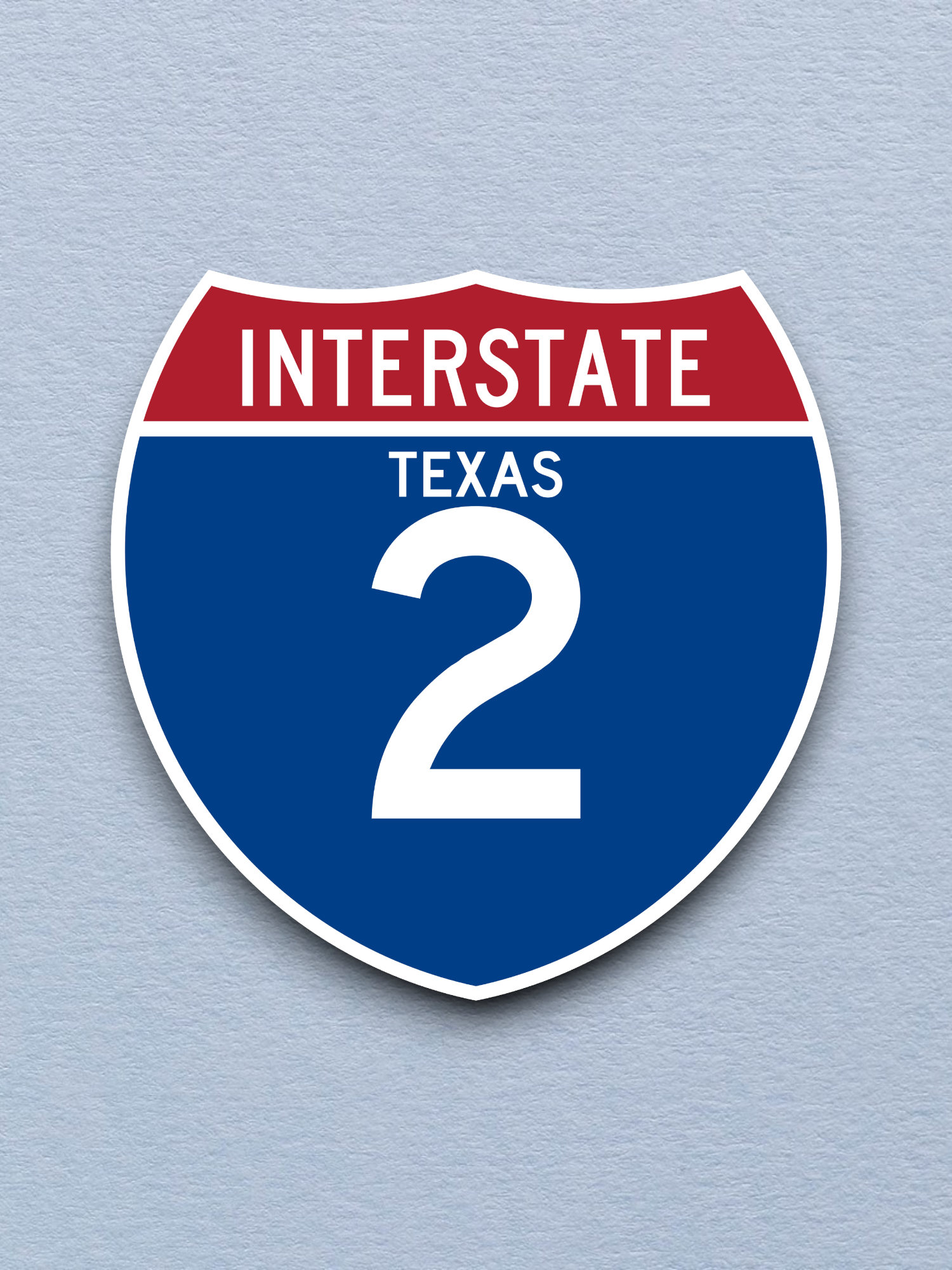 Interstate I-2 - Texas Sticker