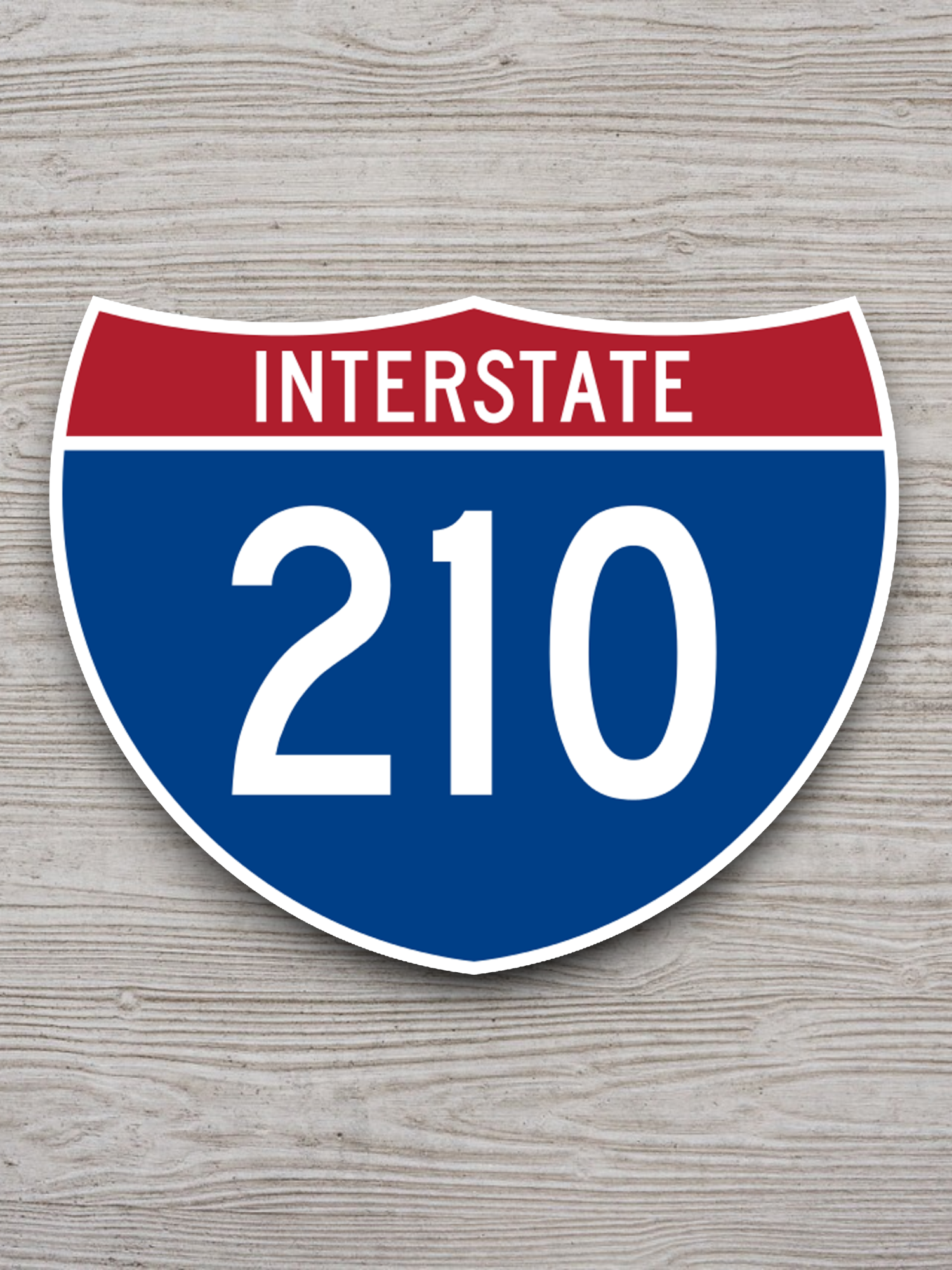 Interstate I-210 Road Sign Sticker