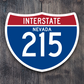 Interstate I-215 Nevada Sticker
