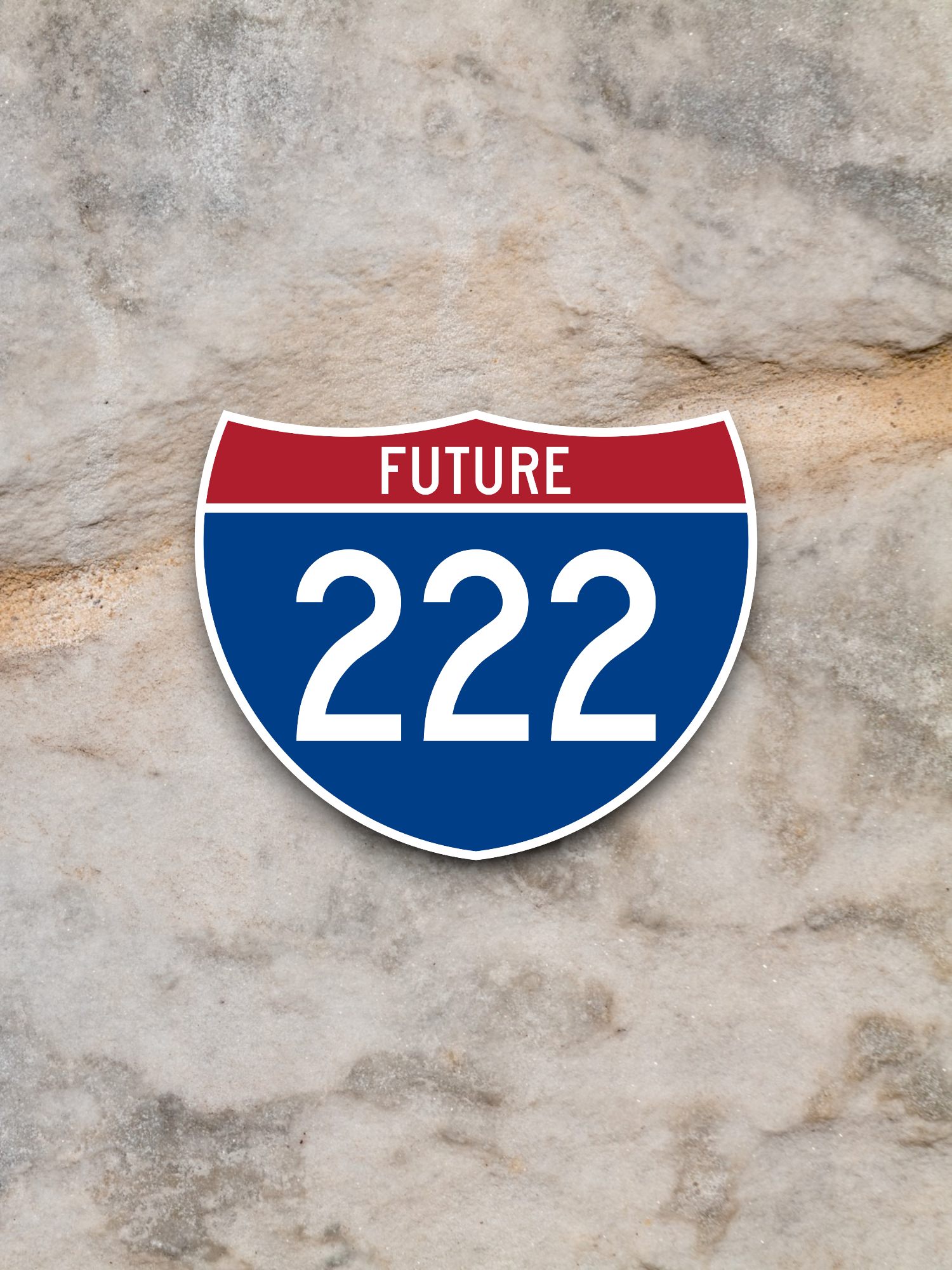 Interstate I-222 (Future) Road Sign Sticker